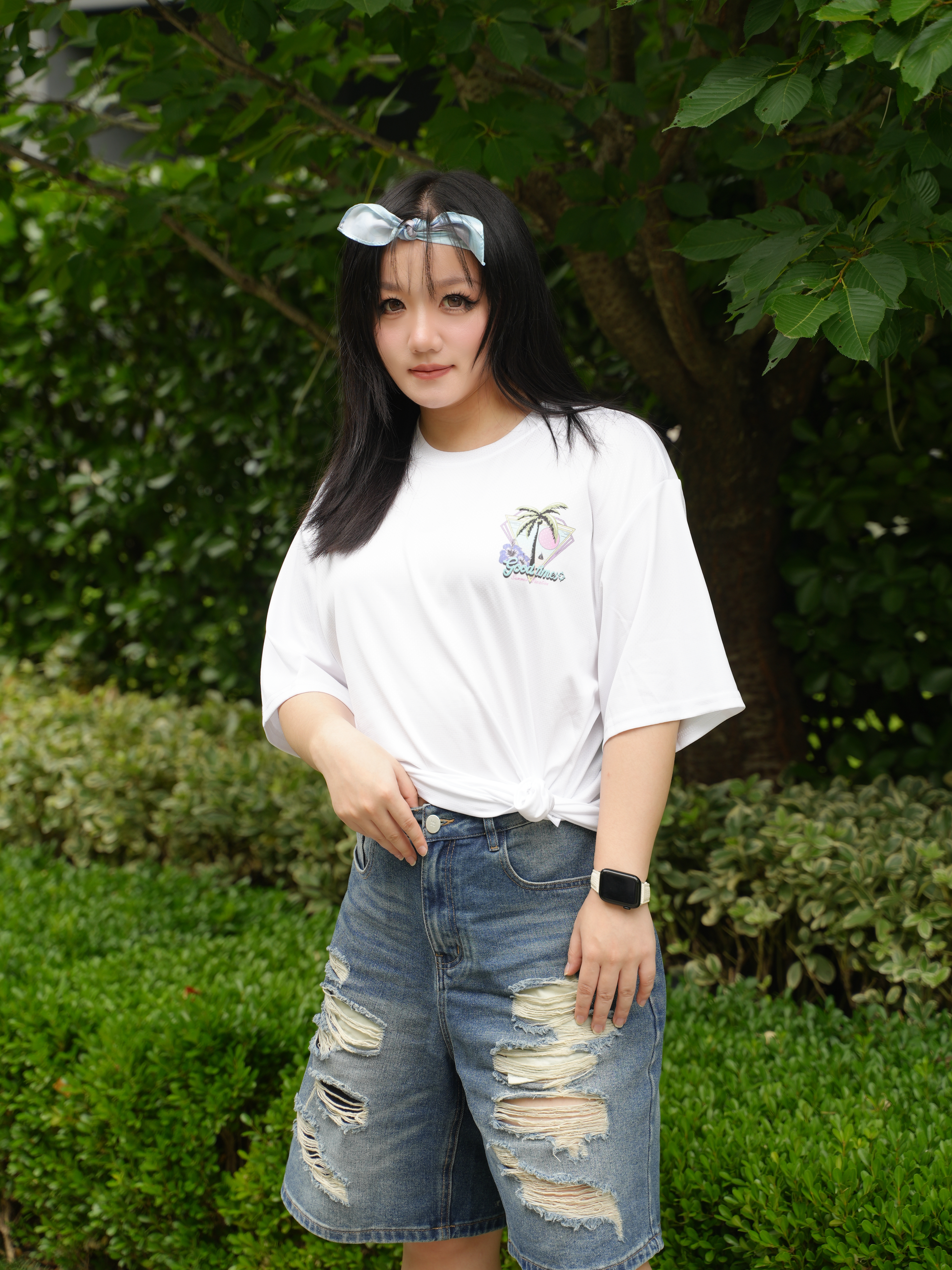 夏天穿对了｜白T搭配破洞牛仔裤👖太帅了