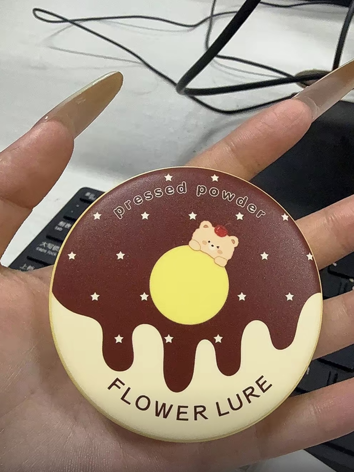 熔岩可可熊联名！花间颂粉饼油光一键清零🍫