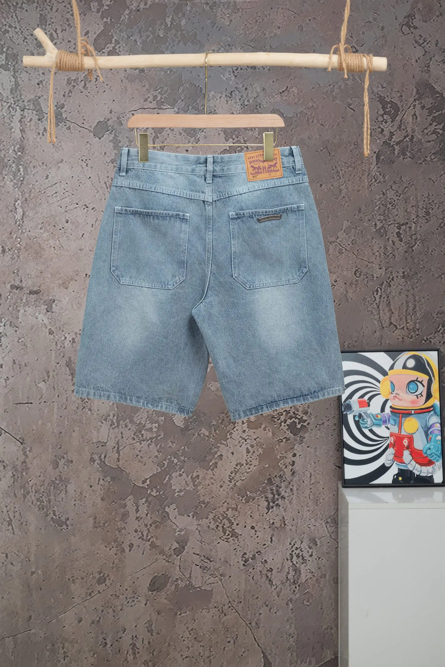 克罗心 Chrome Hearts FW26 LOGO印花银扣简约牛仔短裤 男女同款