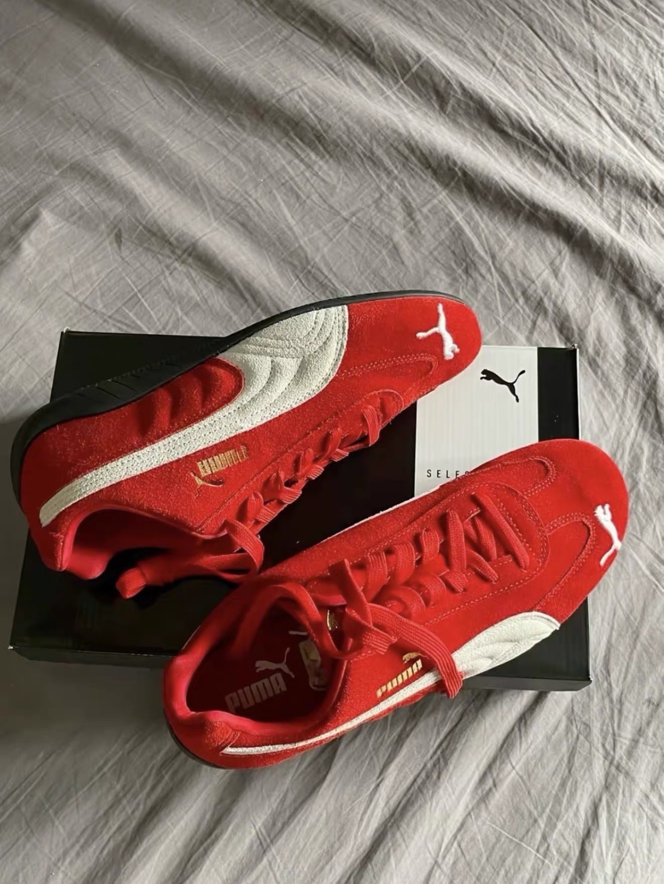 🔥 一眼入魂！PUMA Speedcat OG 红色赛车鞋，复古与潮流的完美碰撞