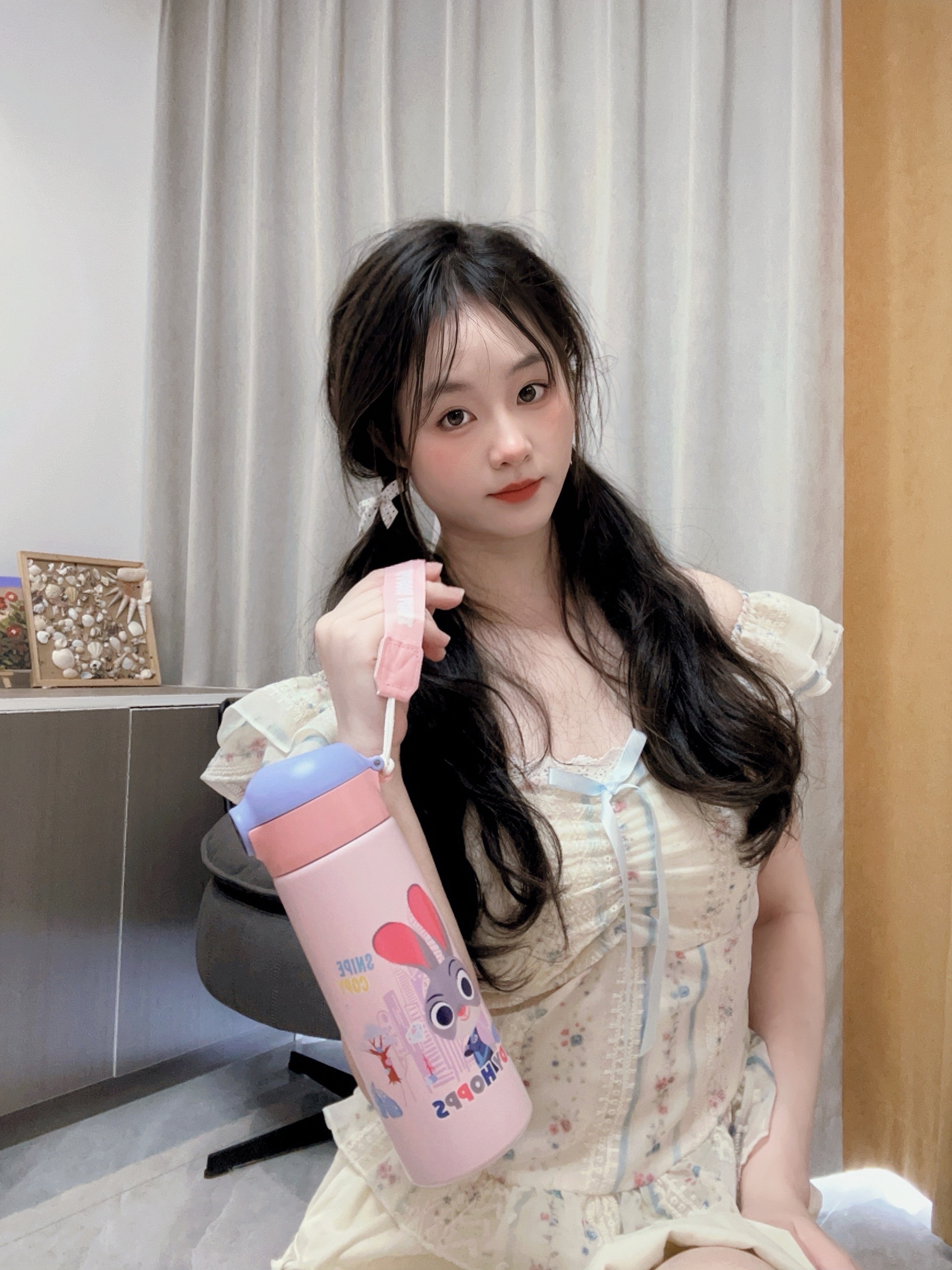 小巧朱迪保温杯|指纹识别开盖好安全