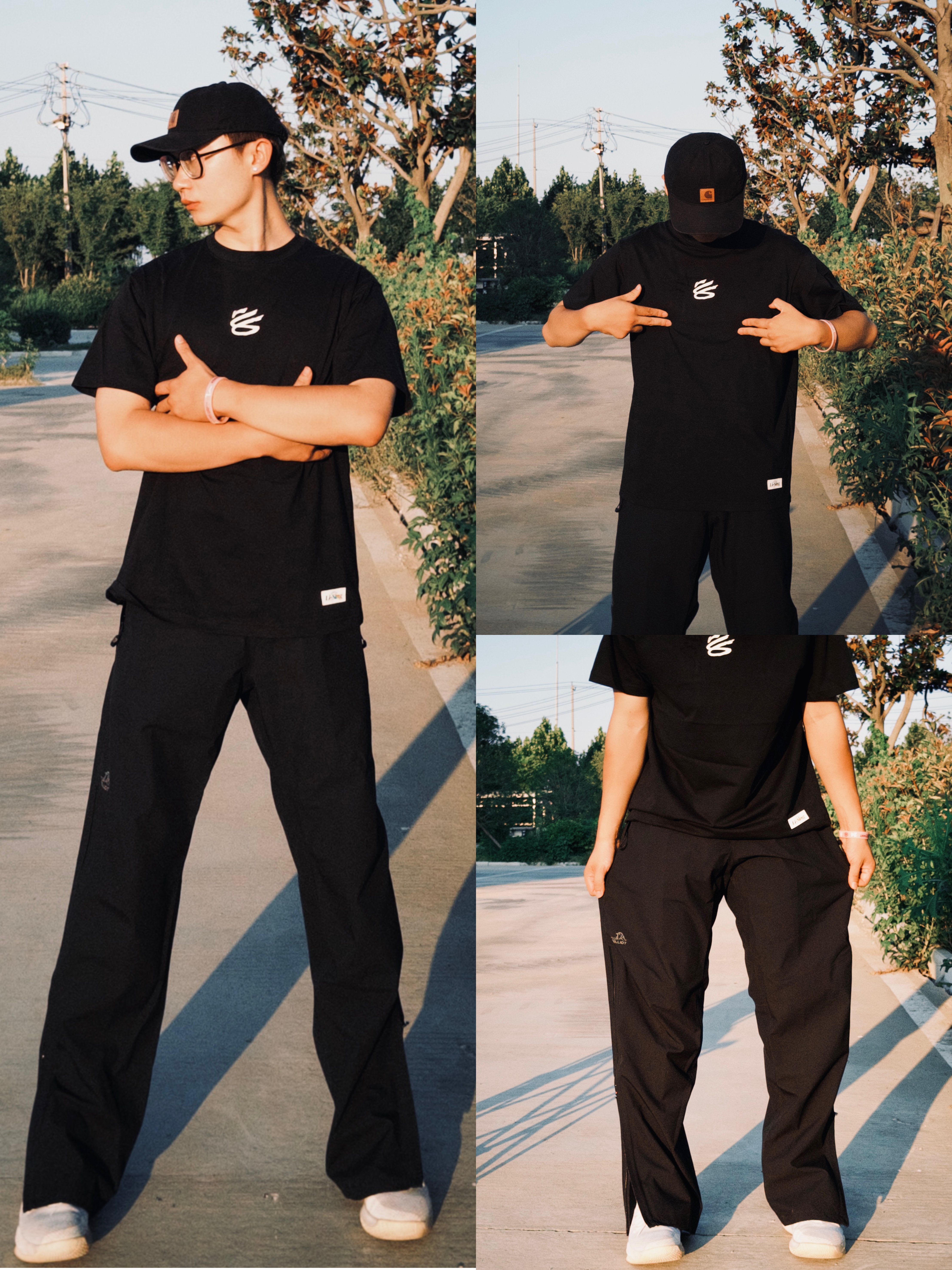 178微胖男Daily OOTD｜户外硬壳裤日常也很好搭🖤
