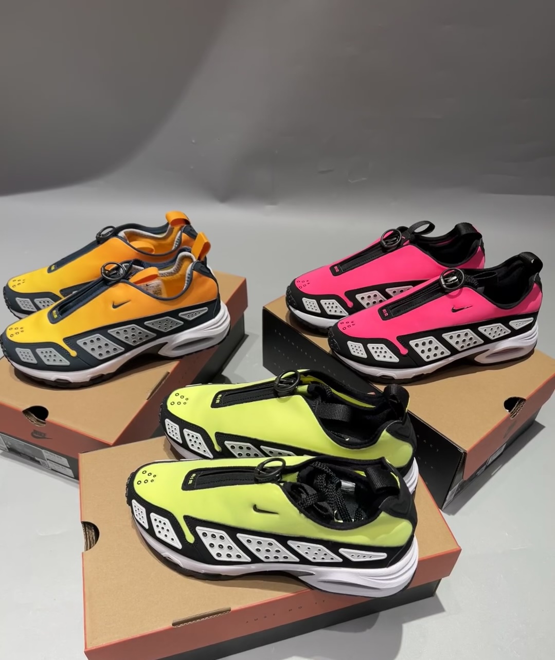 🟡🟢🟣 机能风拉满！Nike这三双“拉链”跑鞋，多巴胺配色太懂我了！