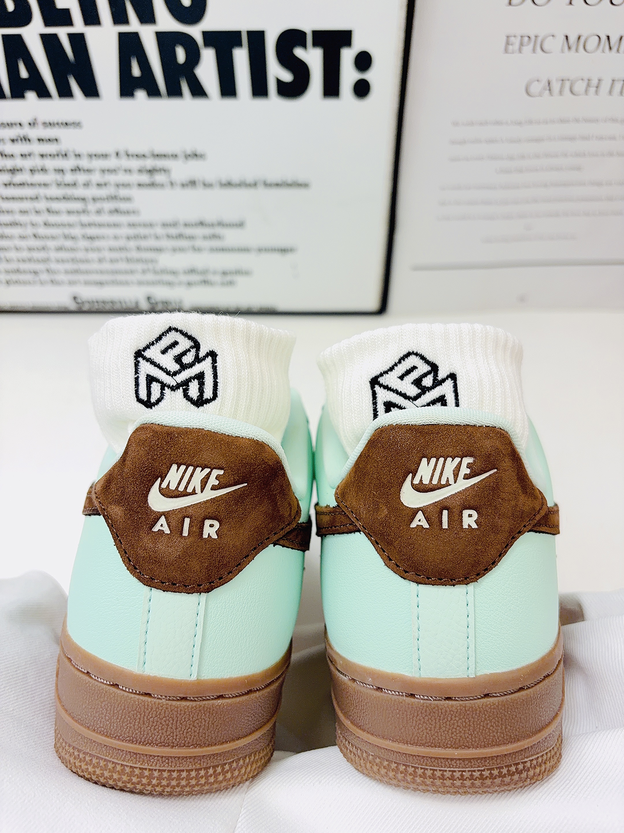 Nike dunk薄荷奶绿搭派米袜子敲吼看🥹🩵