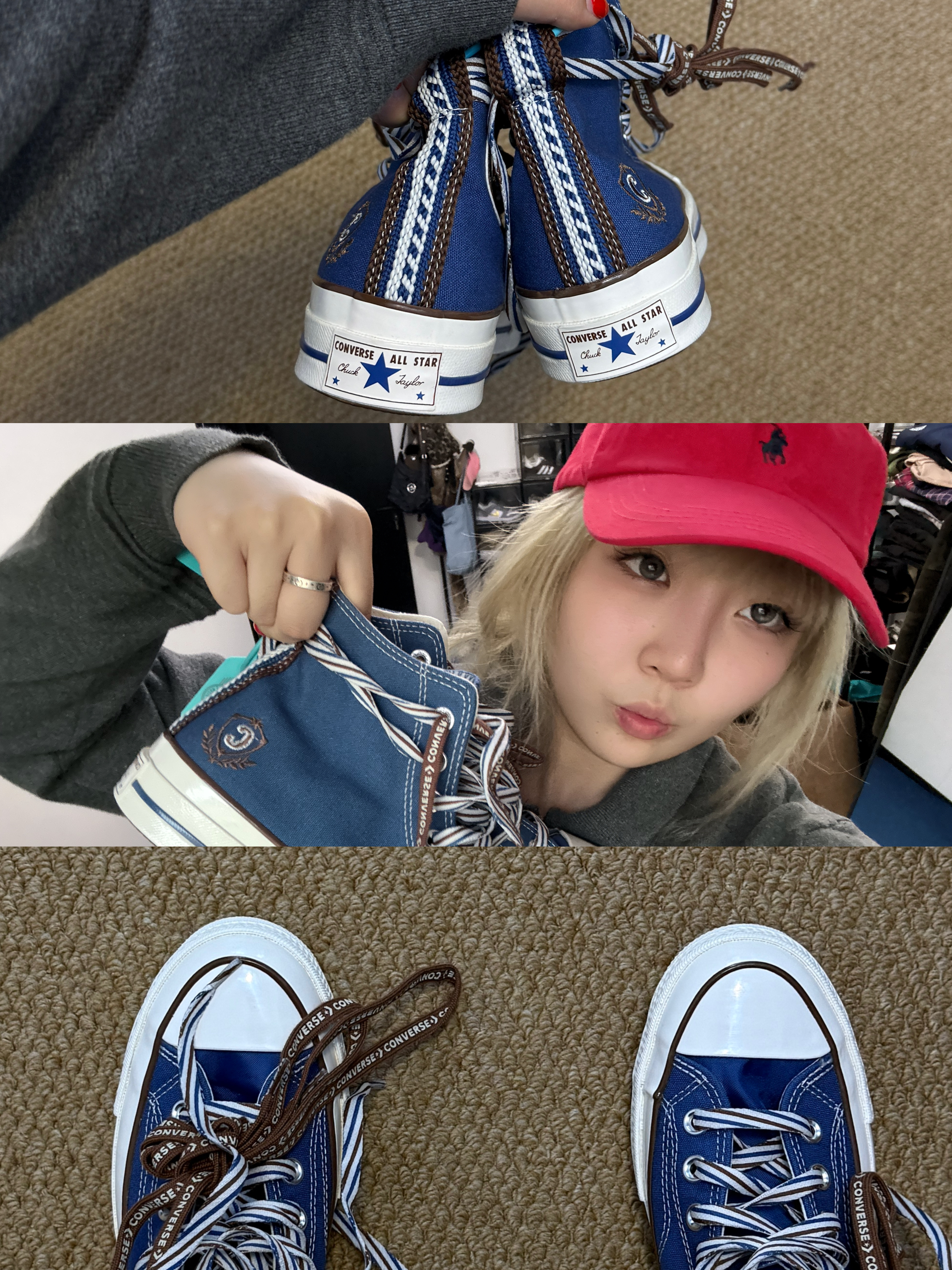 🫐❤️自古红蓝出CP！！！学院复古匡威Converse我爱你！