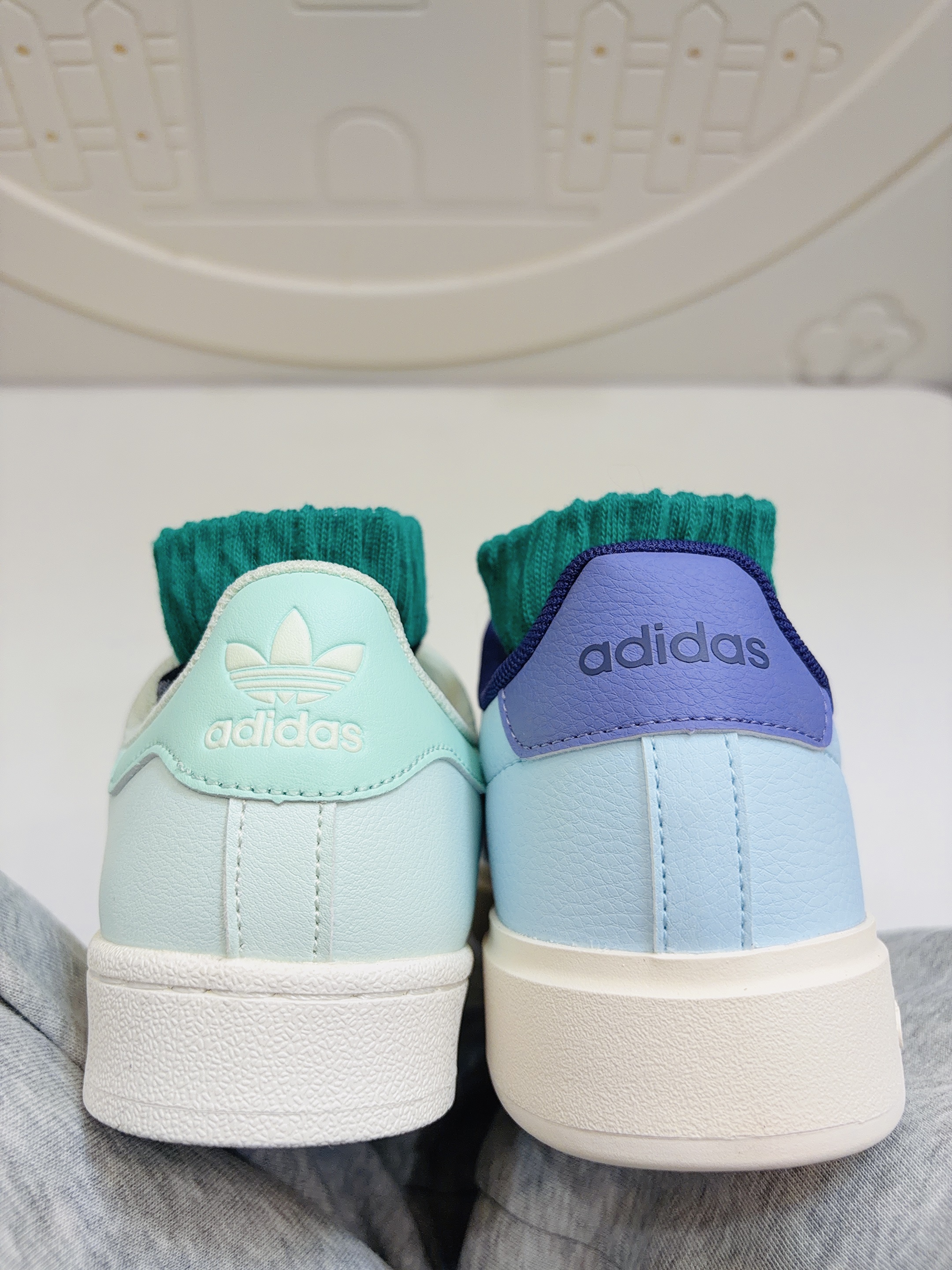 Adidas🦋薄荷奶绿or香芋紫搭新袜子敲好看🩵💜