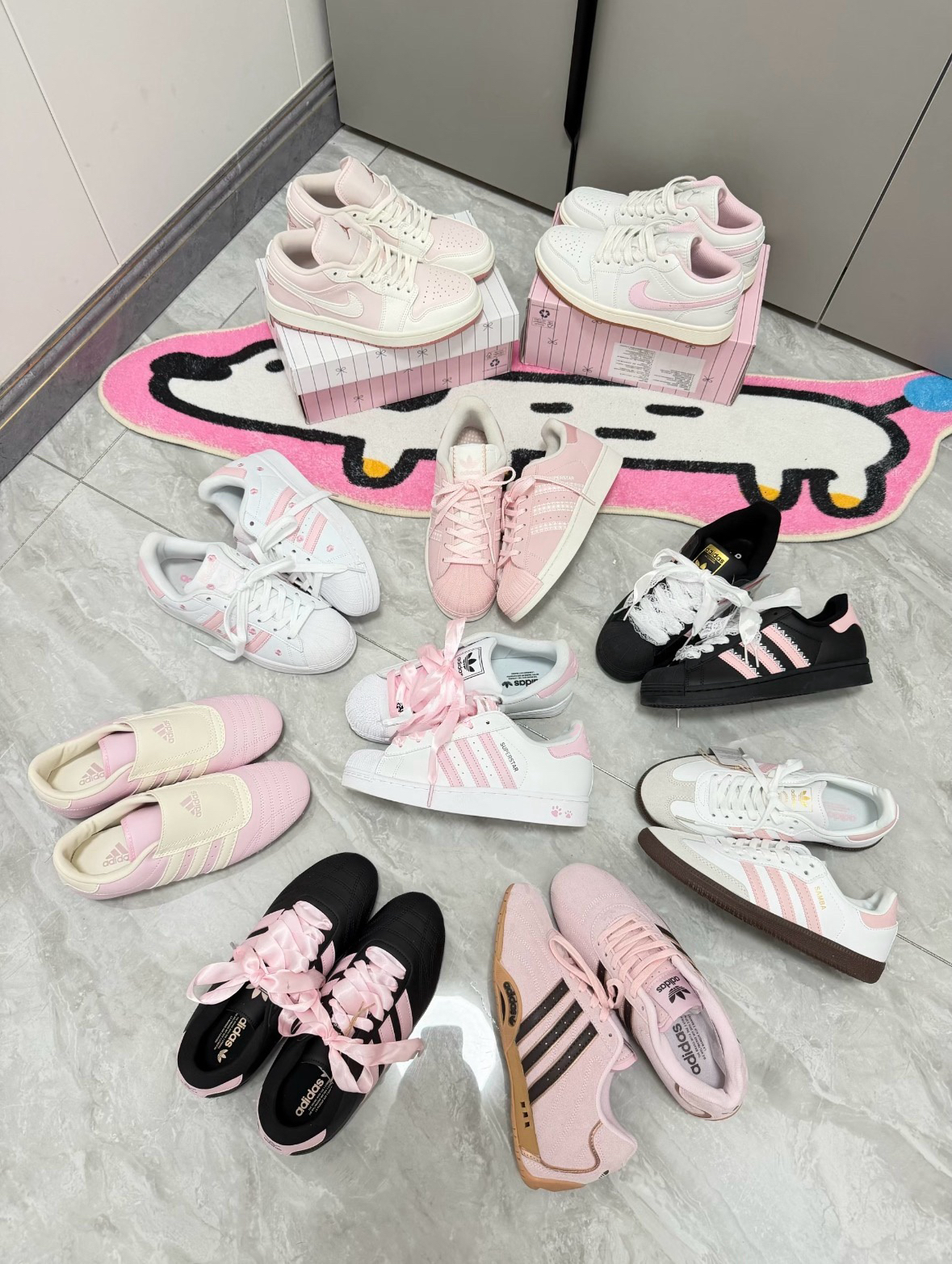鞋柜大公开🎀把所有粉色球鞋收入囊中