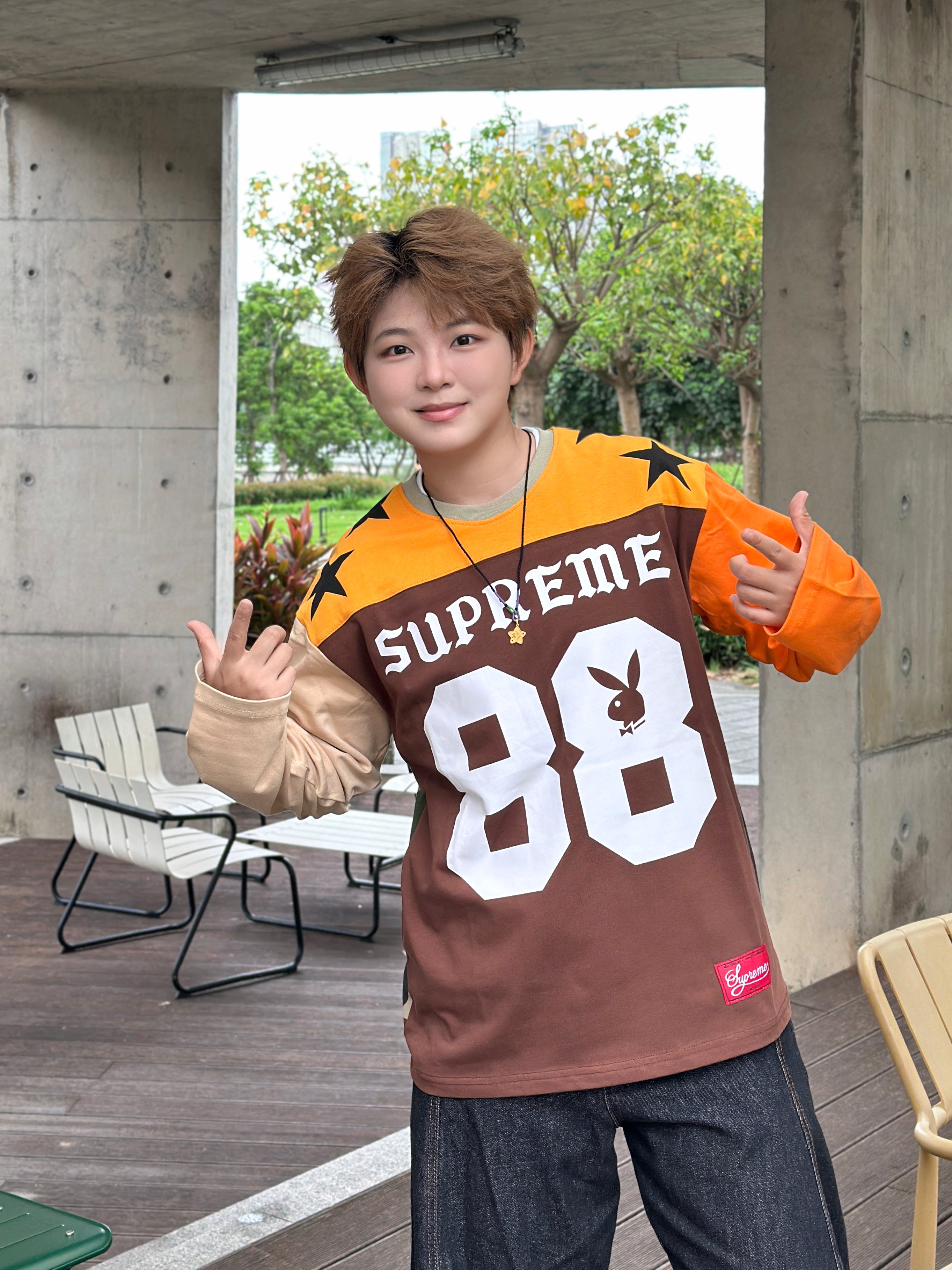 撞色长袖解锁复古少年感🧡