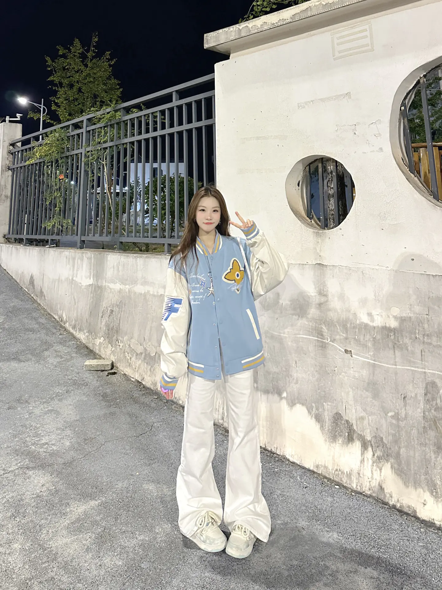 奶蓝棒球服美式活力少女上线!!