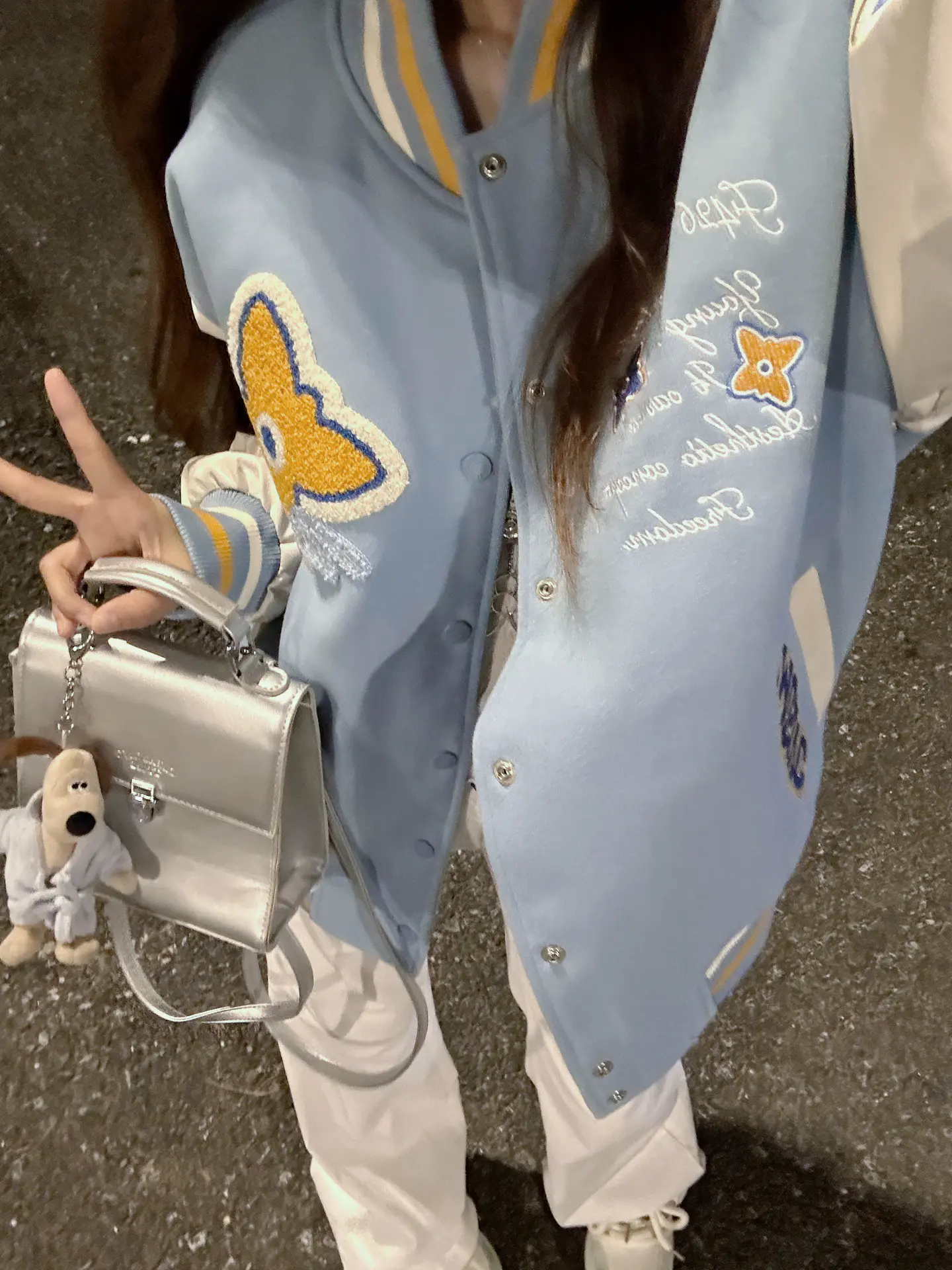 奶蓝棒球服美式活力少女上线!!