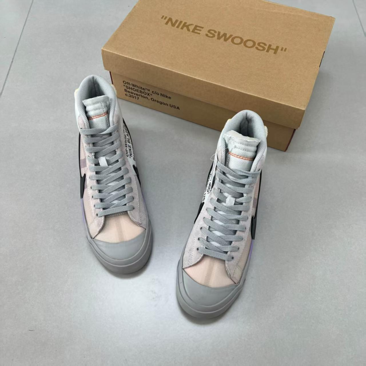 梦幻渐变🌈OW × Nike Blazer彩虹联名板鞋