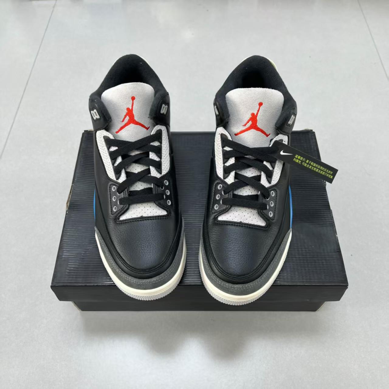 复古层次感🖤💙AJ3黑蓝白配色休闲篮球鞋