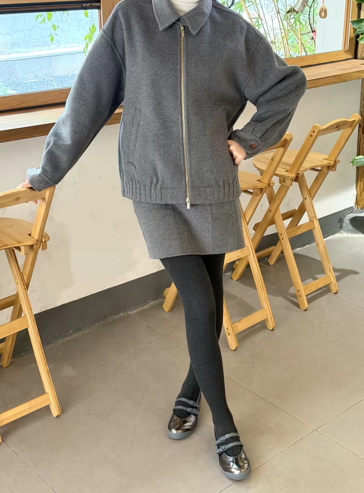 复古千金感🩶NB×MiuMiu枪灰玛丽珍，美到失语👟