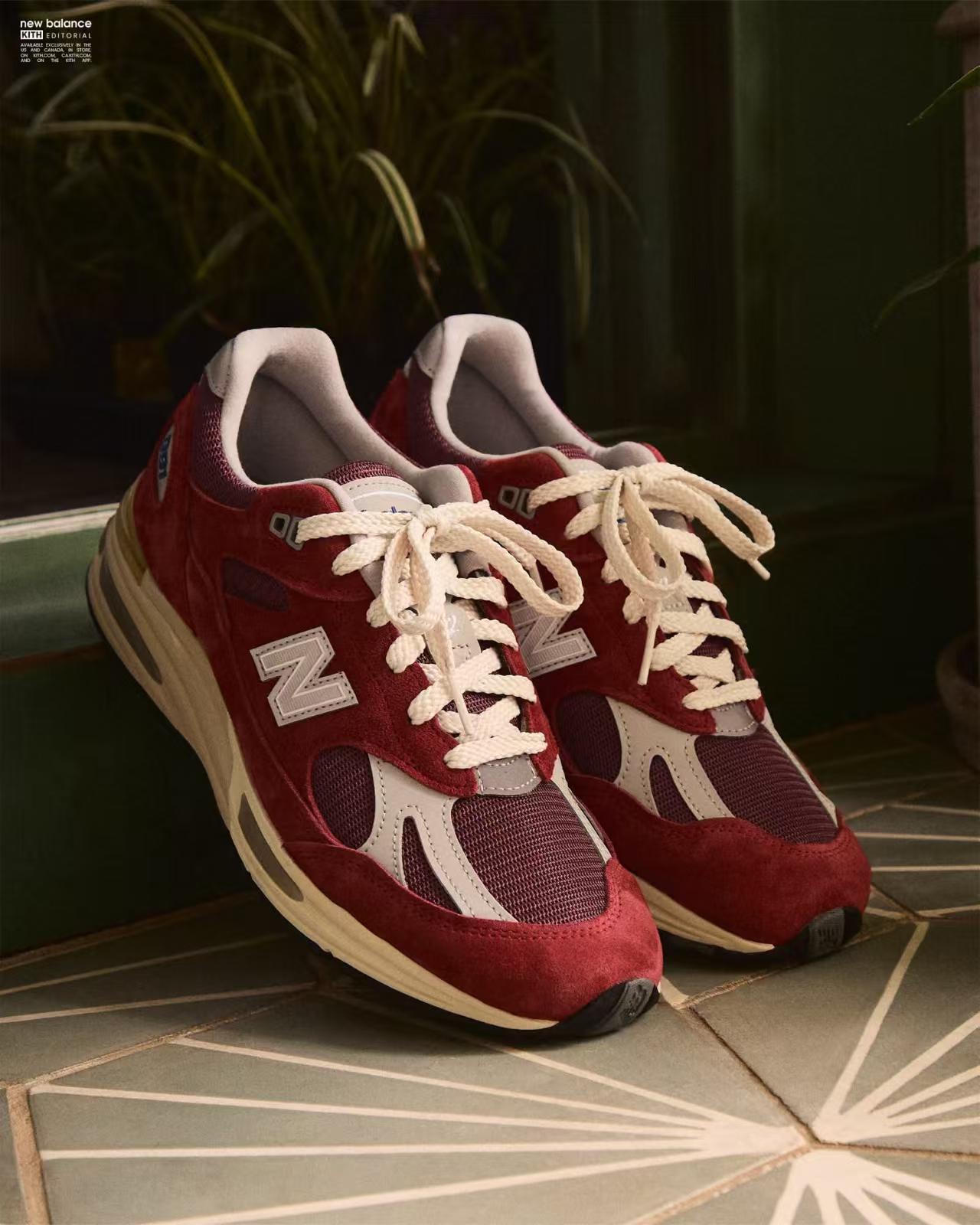 🔴🔵双配色|KITH×New Balance991v2复古感直接封神