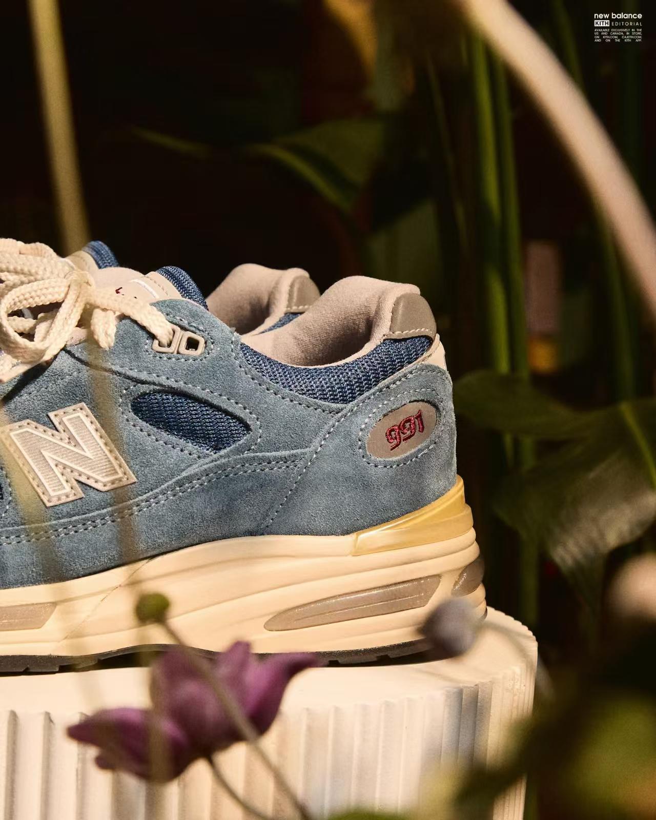 🔴🔵双配色|KITH×New Balance991v2复古感直接封神