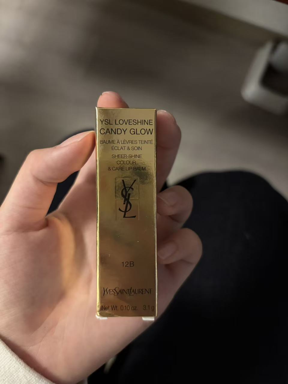 YSL粉管12B透光柑茶太好看啦
正文：