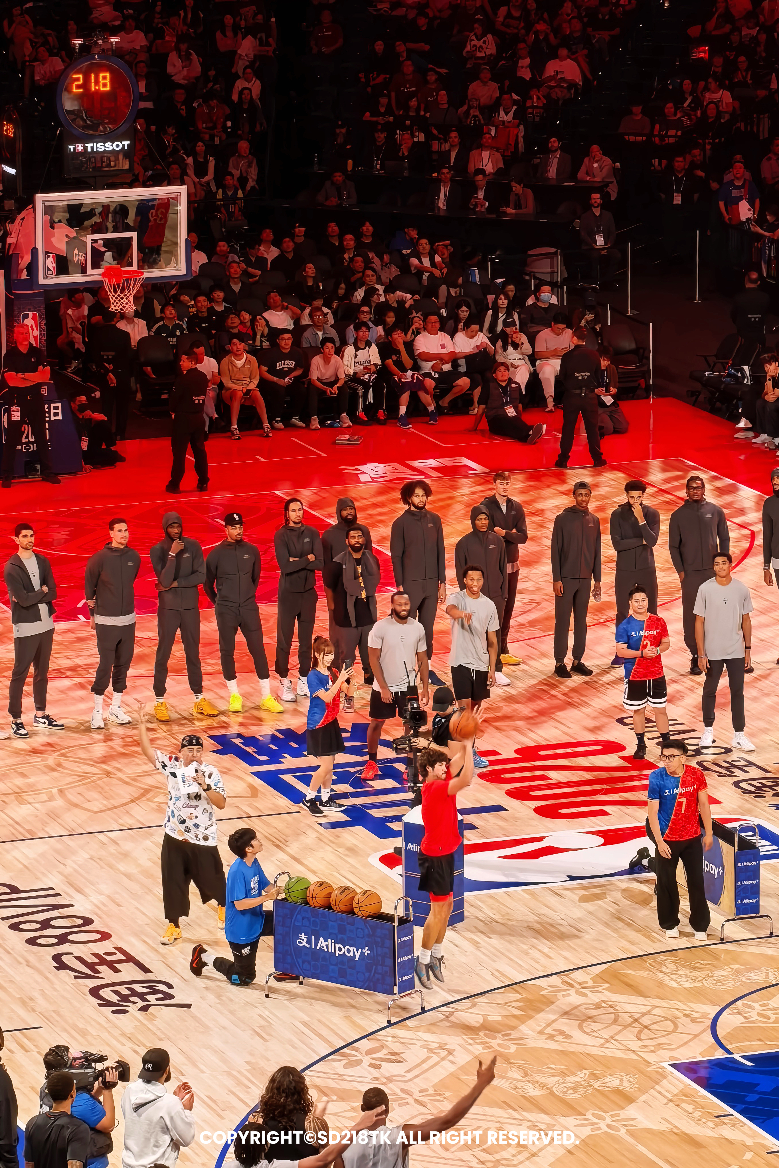 NBA澳门中国赛|近距离见到状元弗拉格了!
