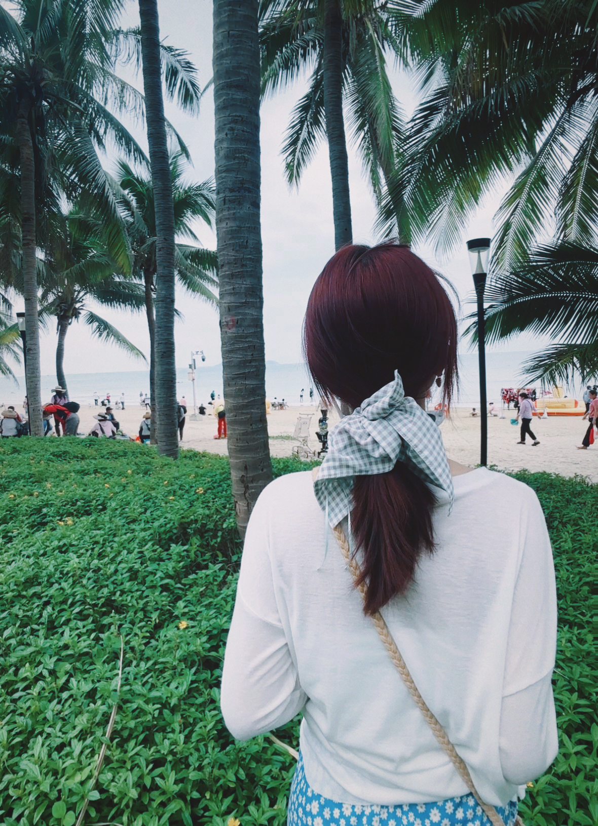 去海边被问爆的墨镜!白框简直不要太清爽🏖️
