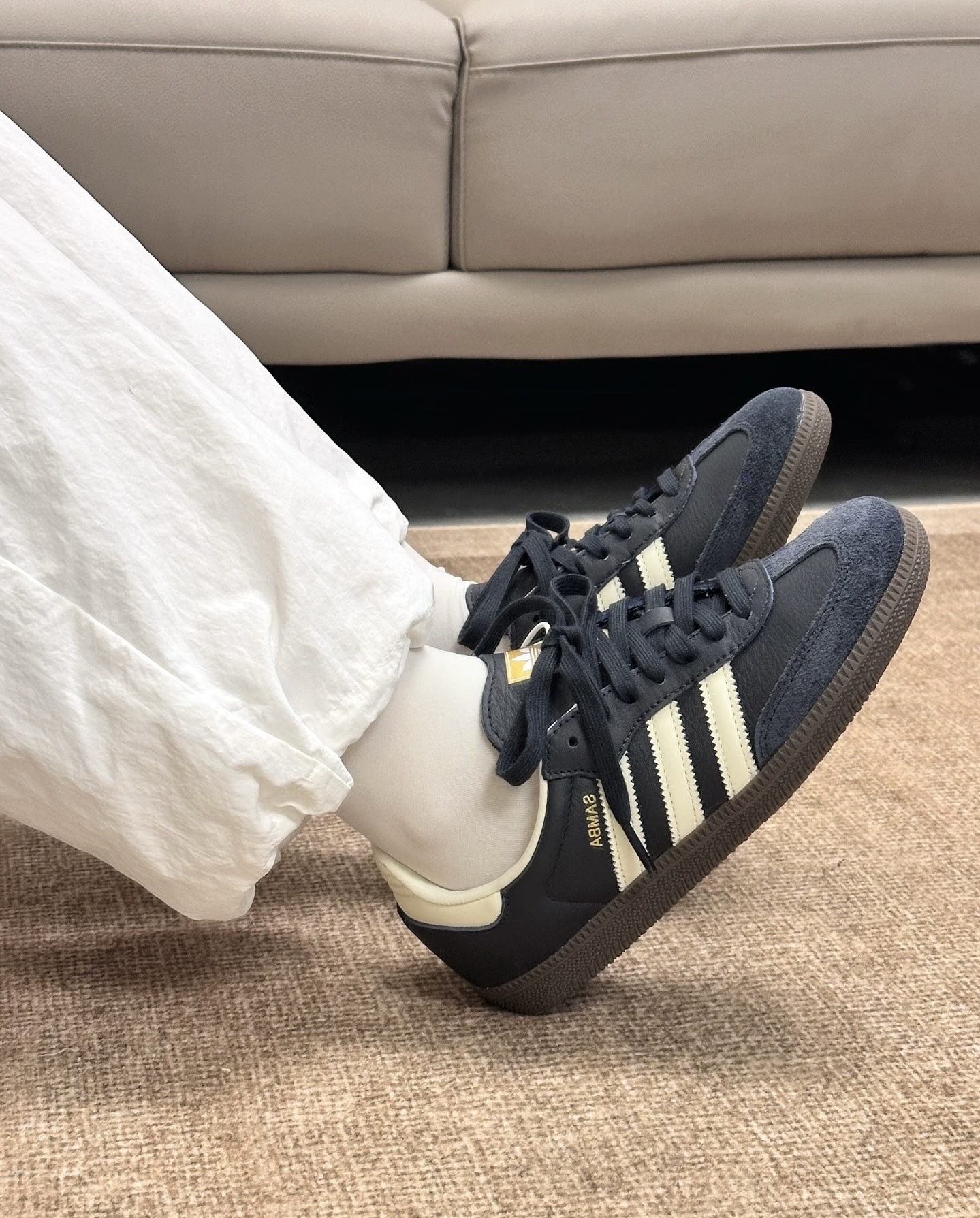 纠结Samba颜色的看过来!藏蓝OG上脚实拍📸