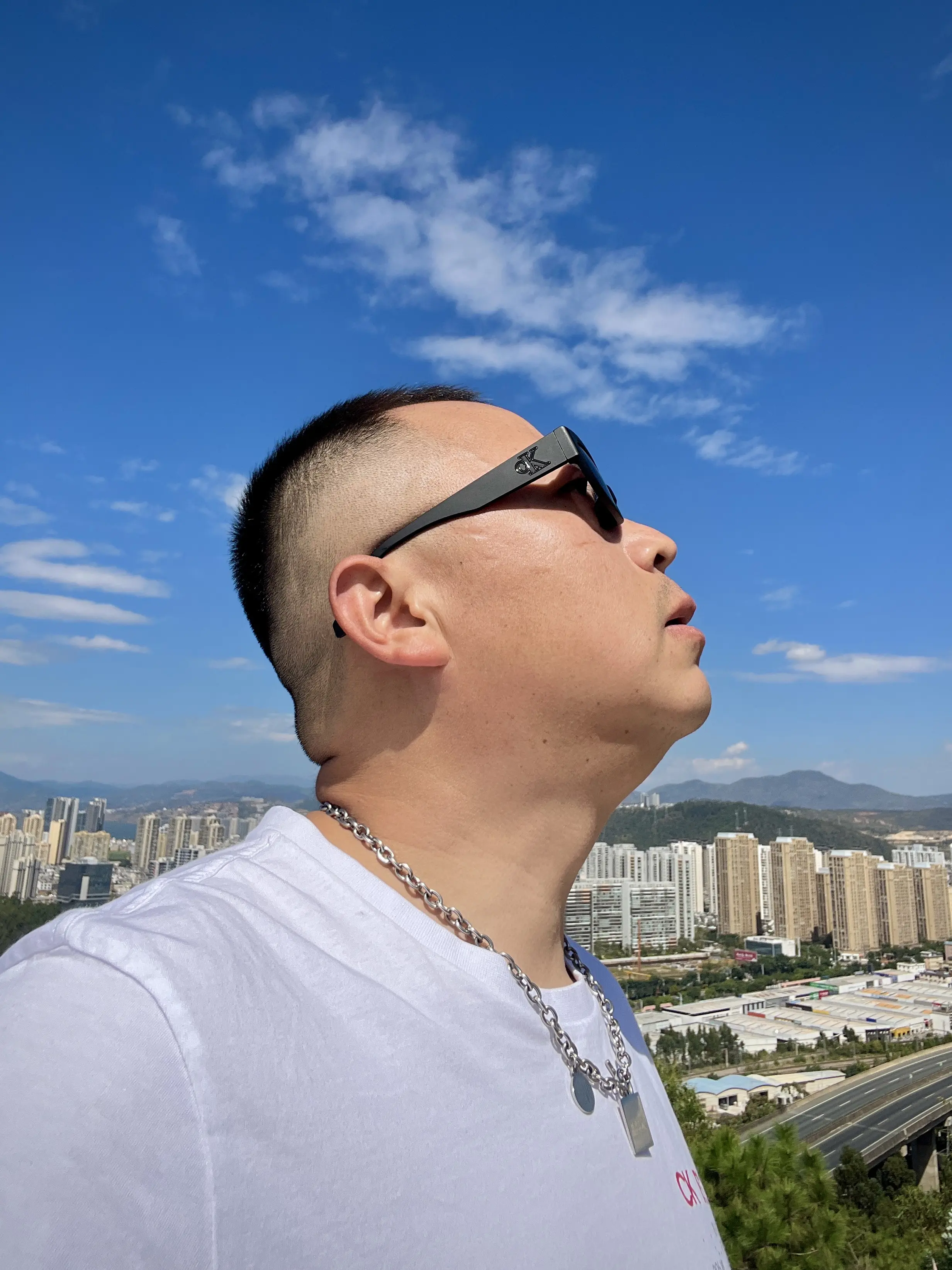 秋冬户外穿搭 | CK窄框墨镜初体验