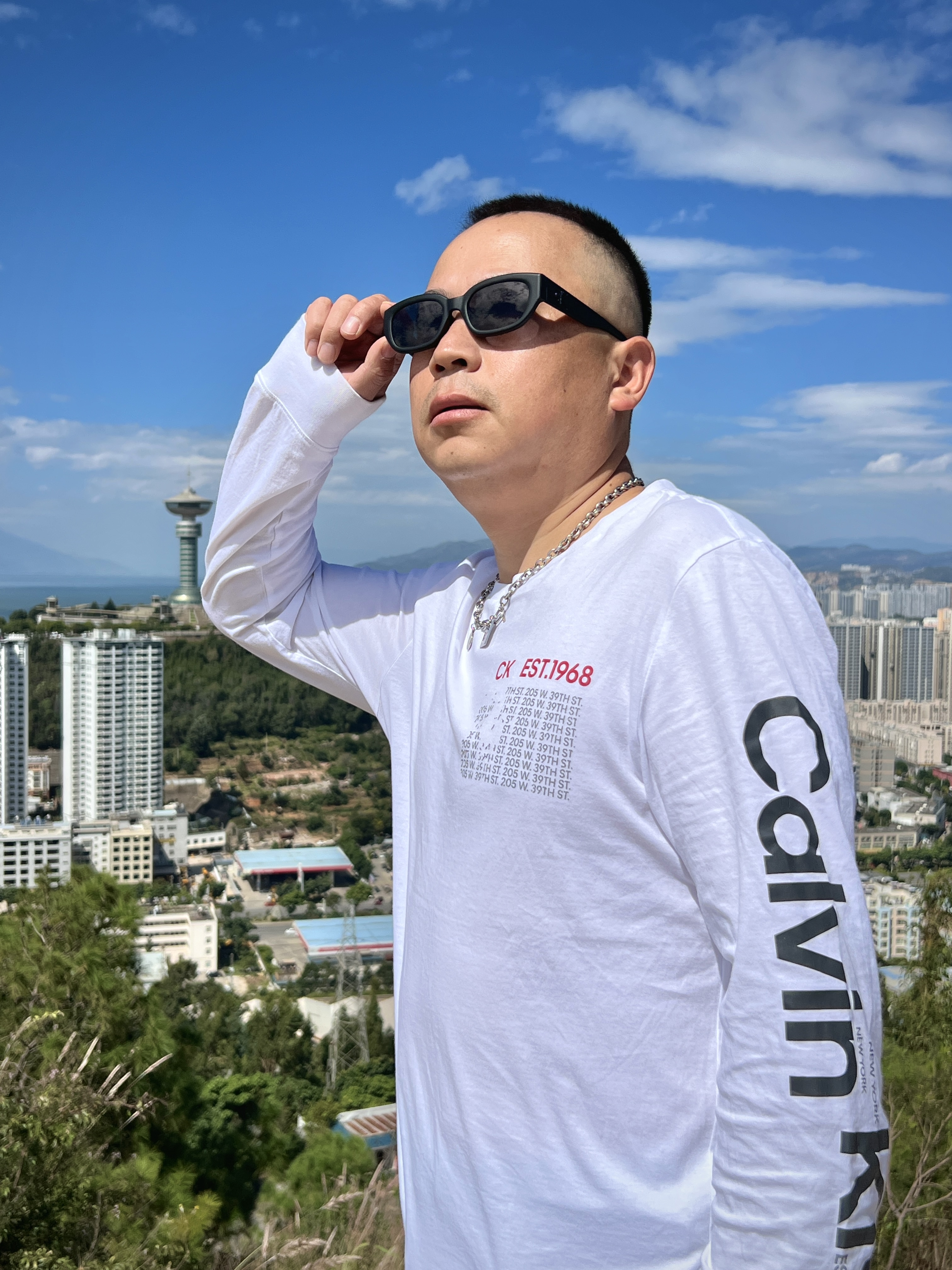 秋冬户外穿搭 | CK窄框墨镜初体验