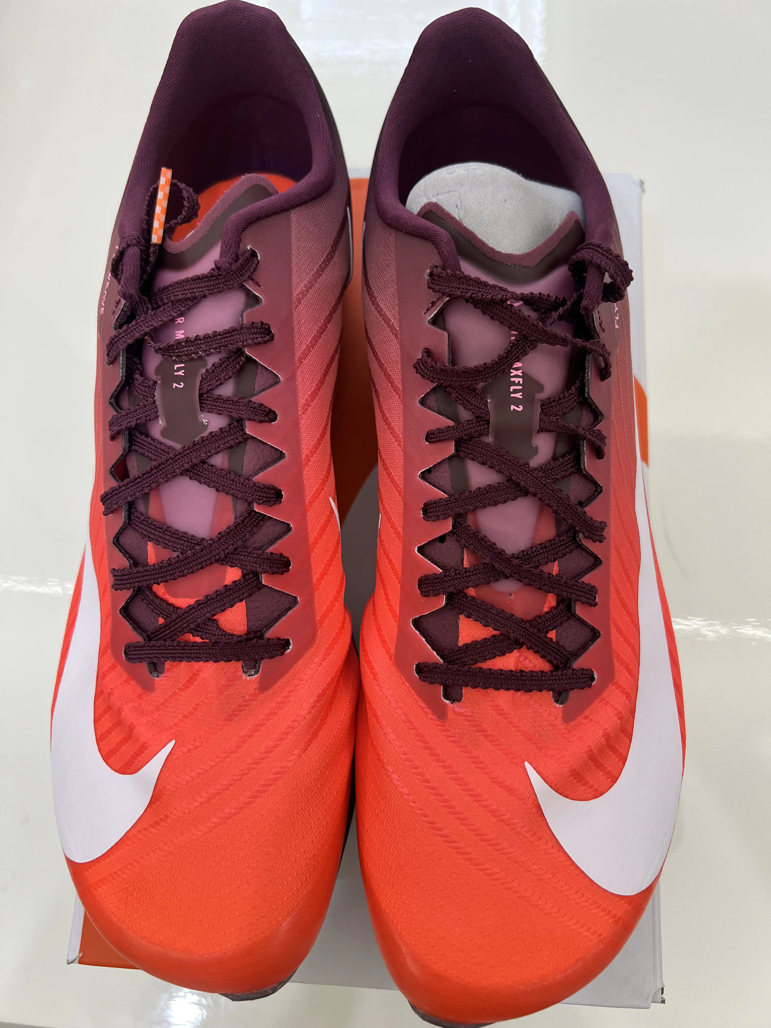 短跑神鞋|Nike Maxfly2 酒红渐变✨赛场弹射神器