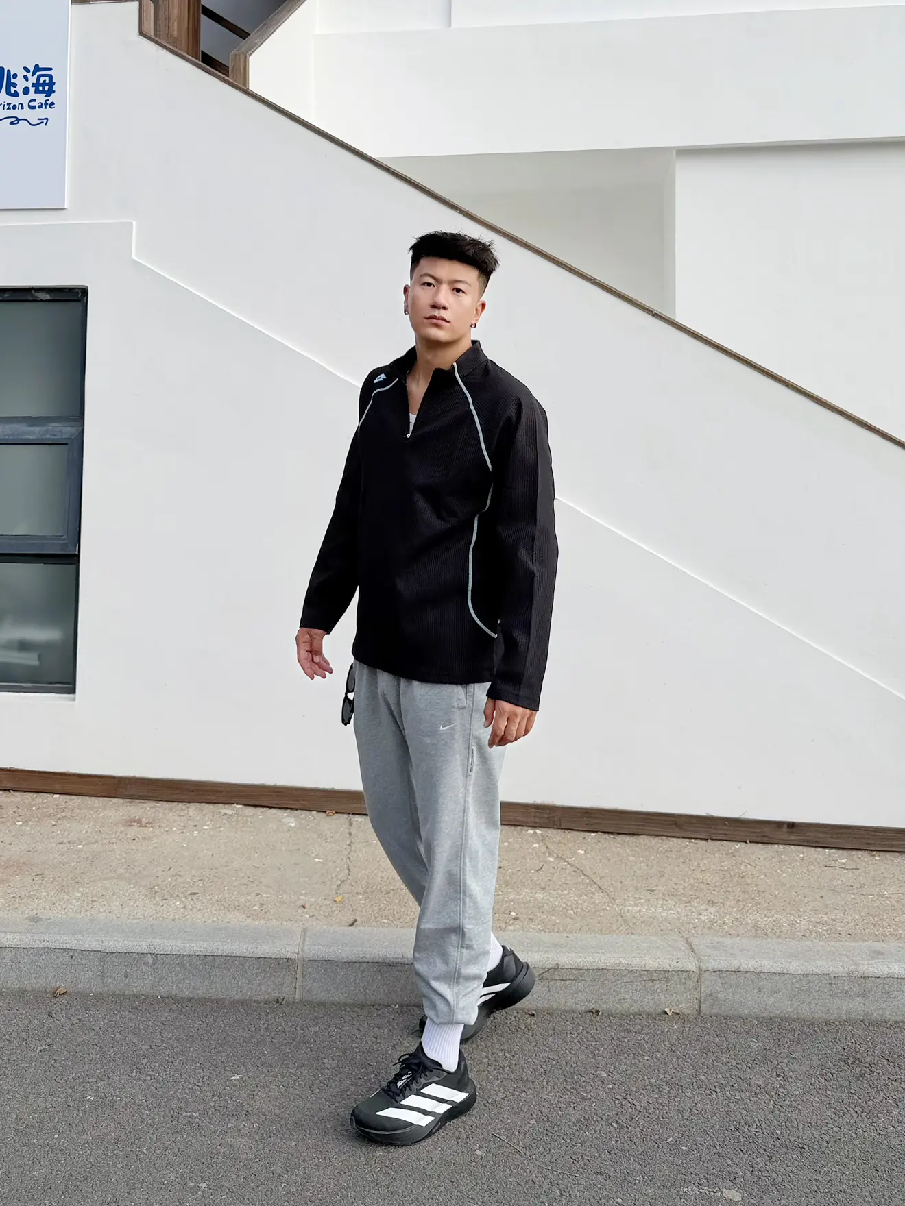 城市通勤户外穿搭 | 这件半拉链太板正了