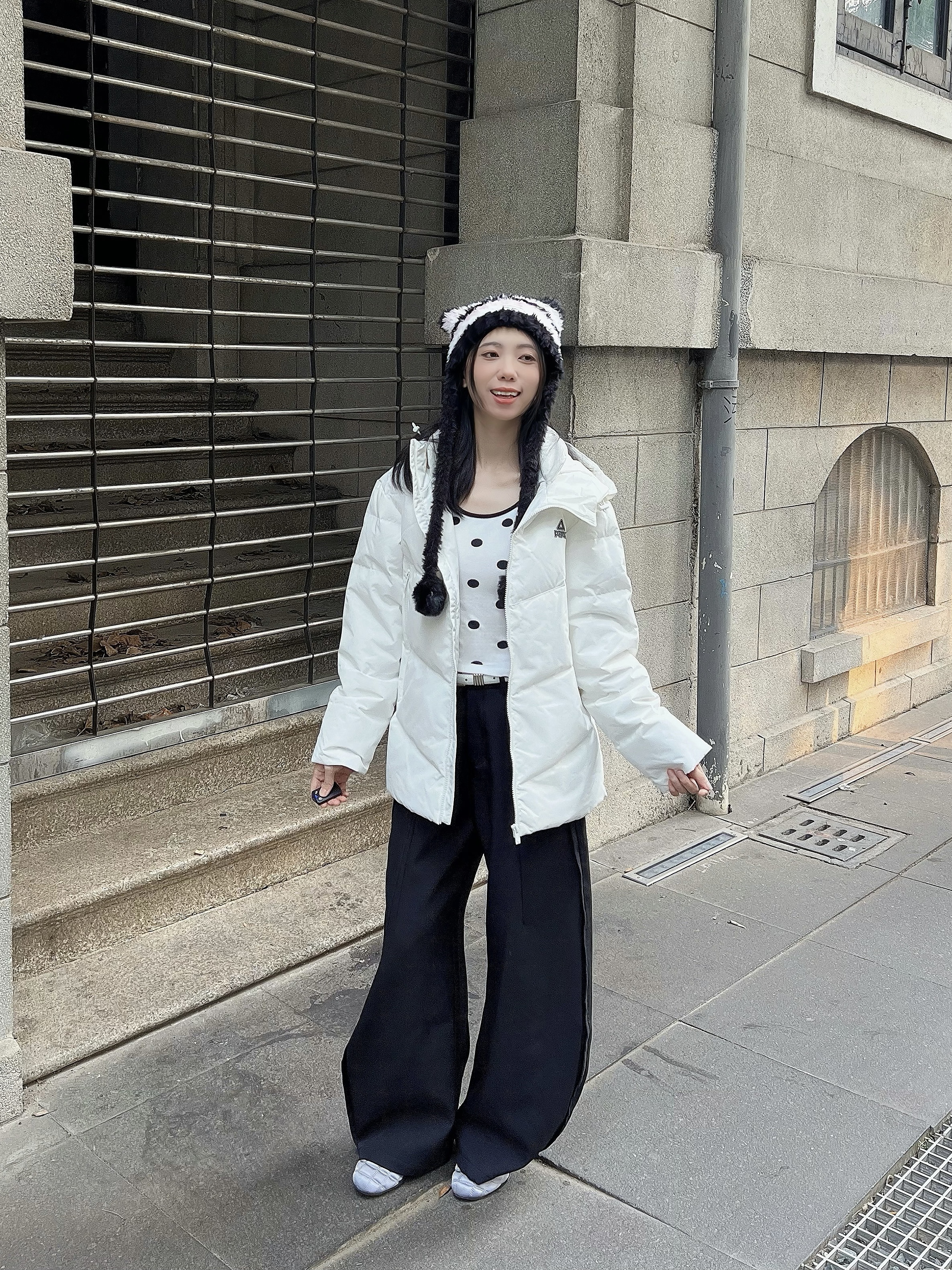 ❄️属于秋冬的白色look🤍懒人羽绒服穿搭公式