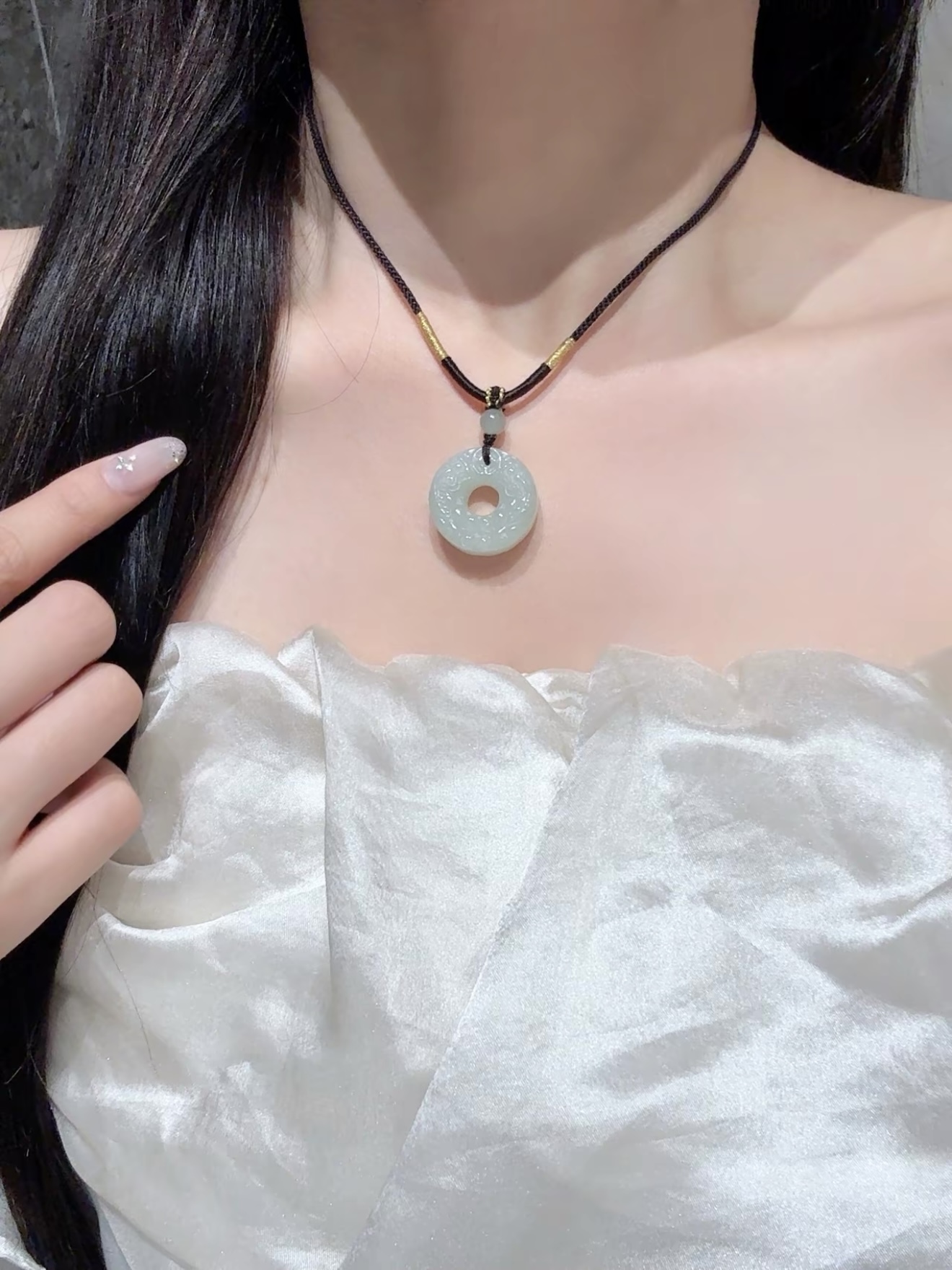 油润润嘟!介么温婉的平安扣我替麻麻先戴咯~