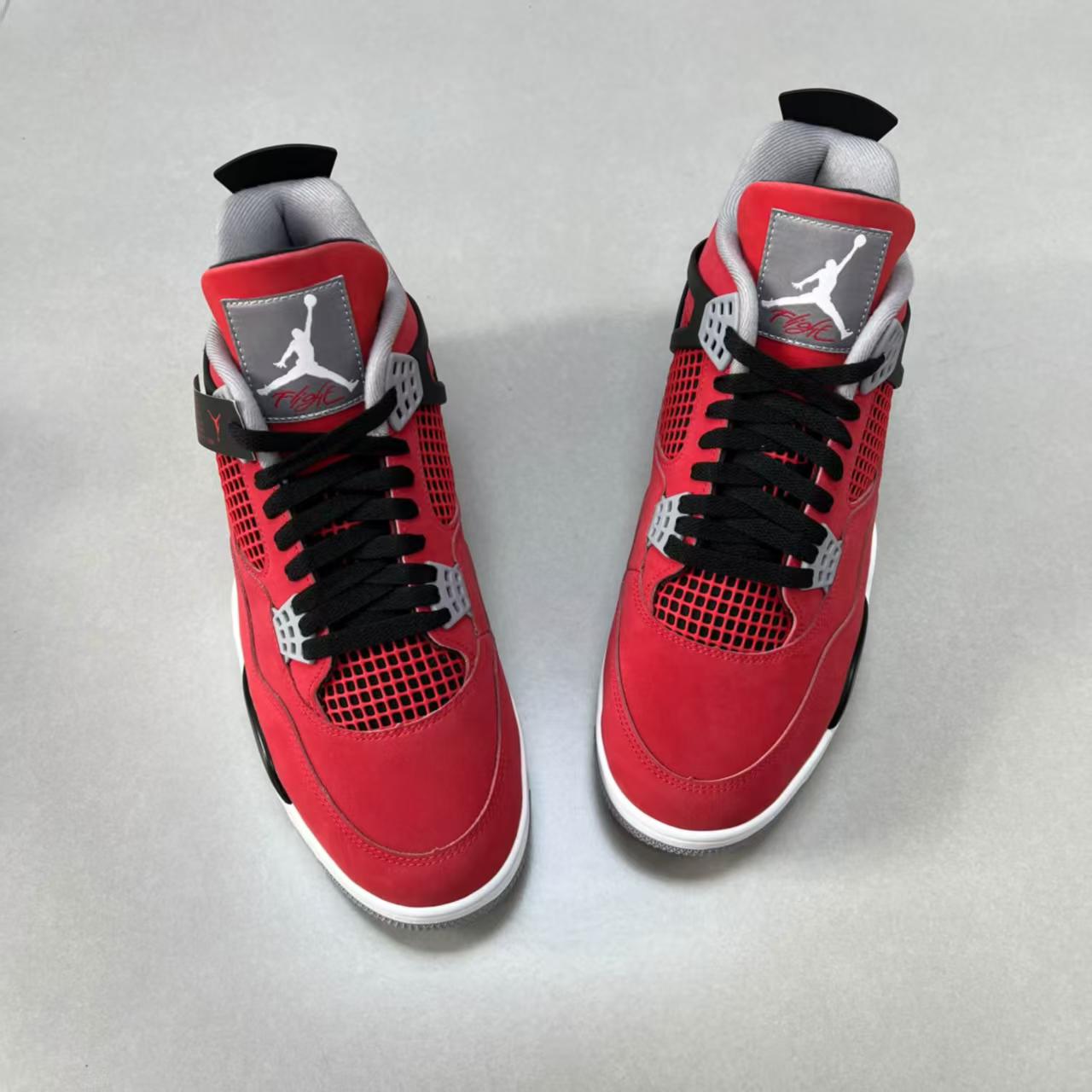 热血大红AJ4🔥Air Jordan4 公牛红麂皮太炸了