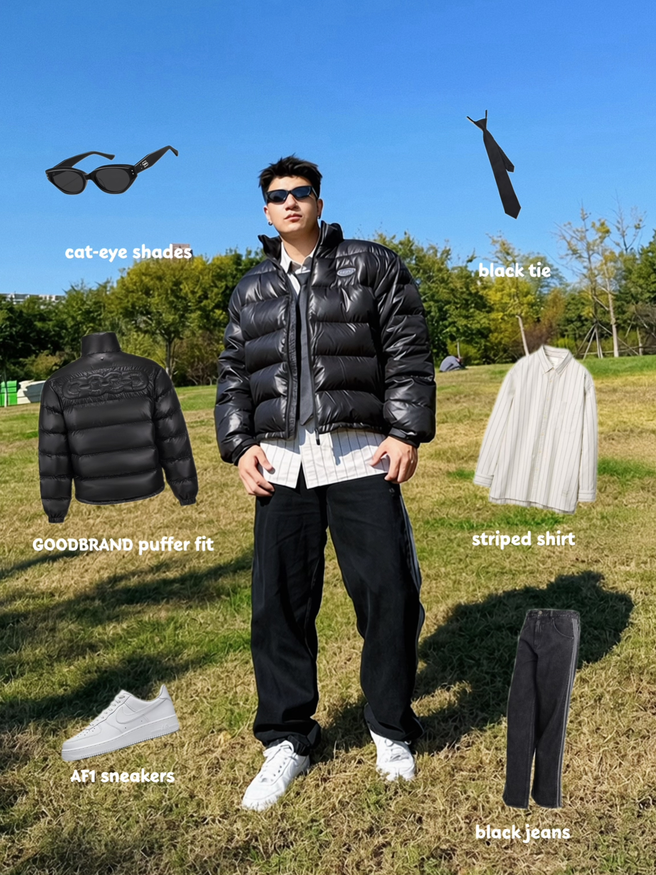 降温天拒绝臃肿❄️短款羽绒服穿出高智感学长风～