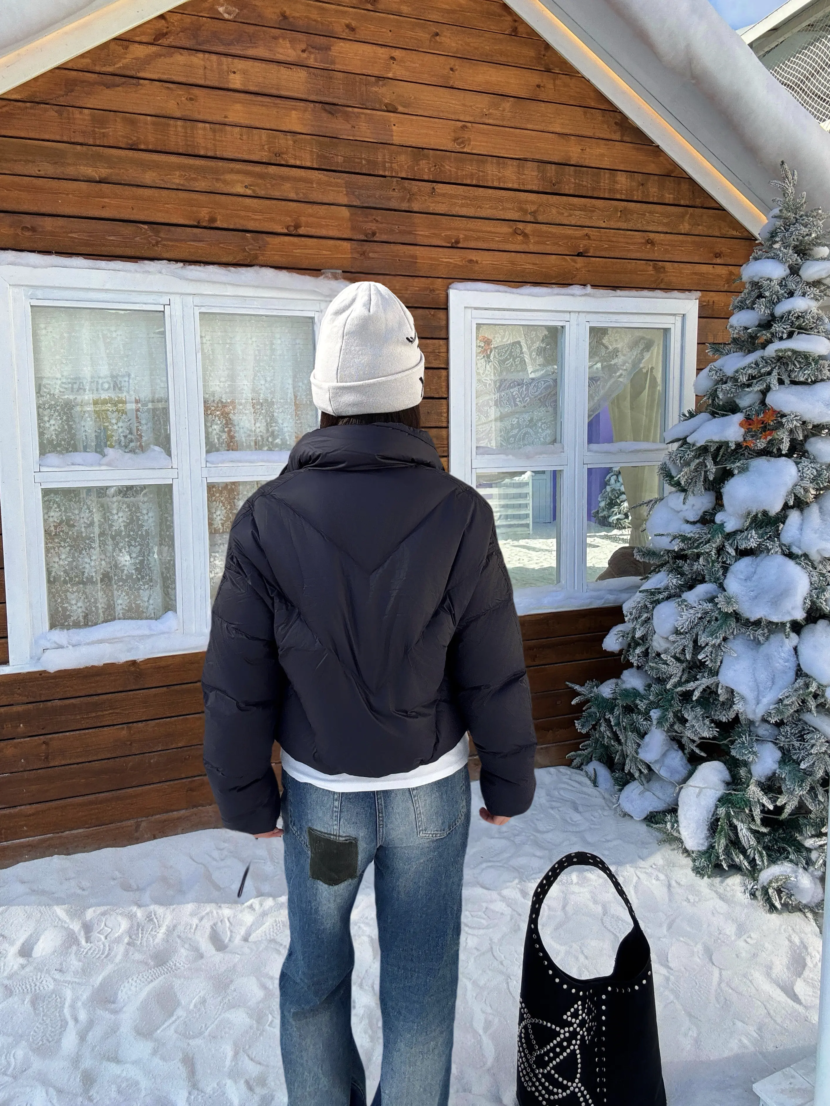 ☃️波司登短羽绒|雪地里的日常穿搭❄️