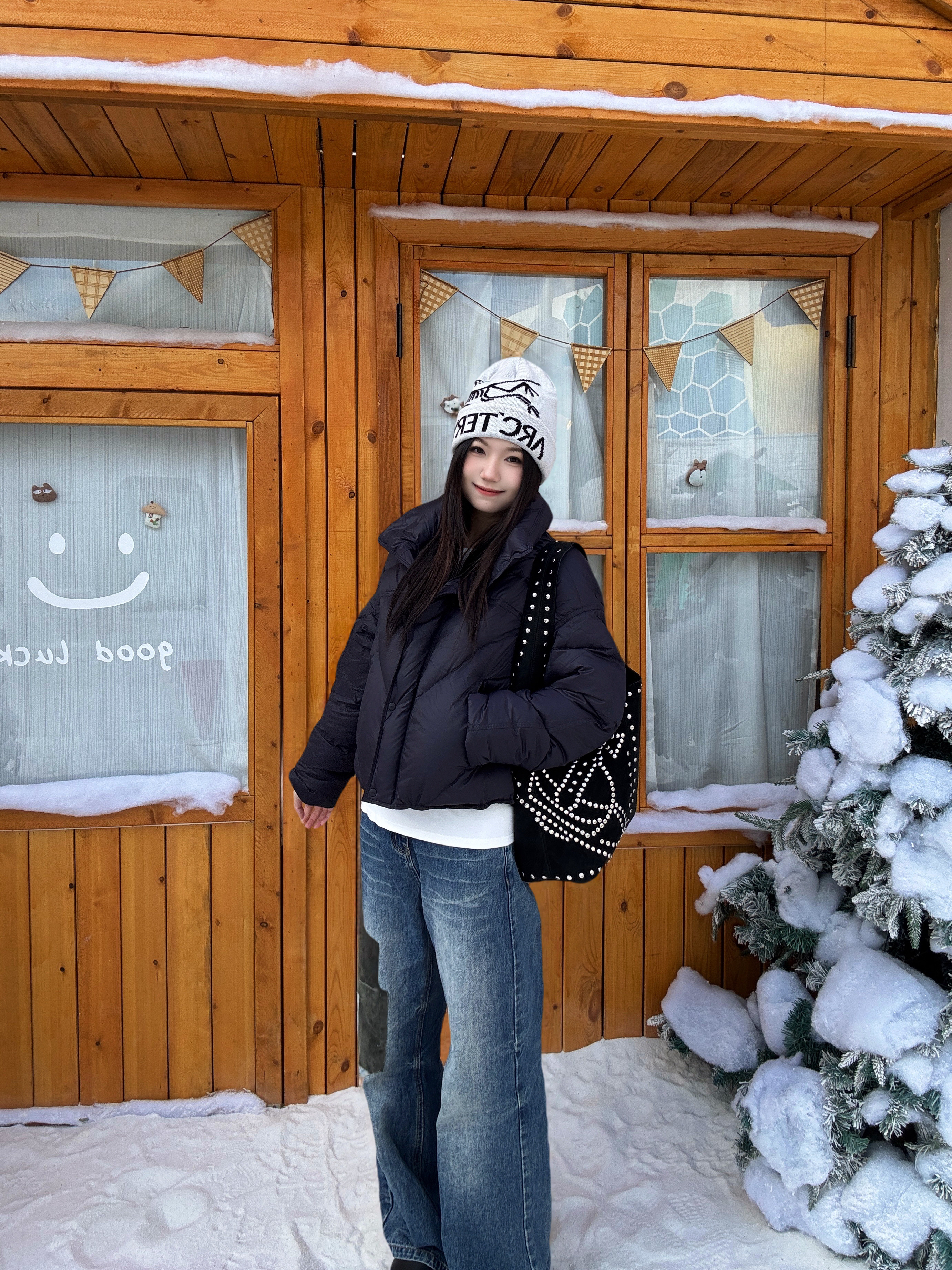 ☃️波司登短羽绒|雪地里的日常穿搭❄️