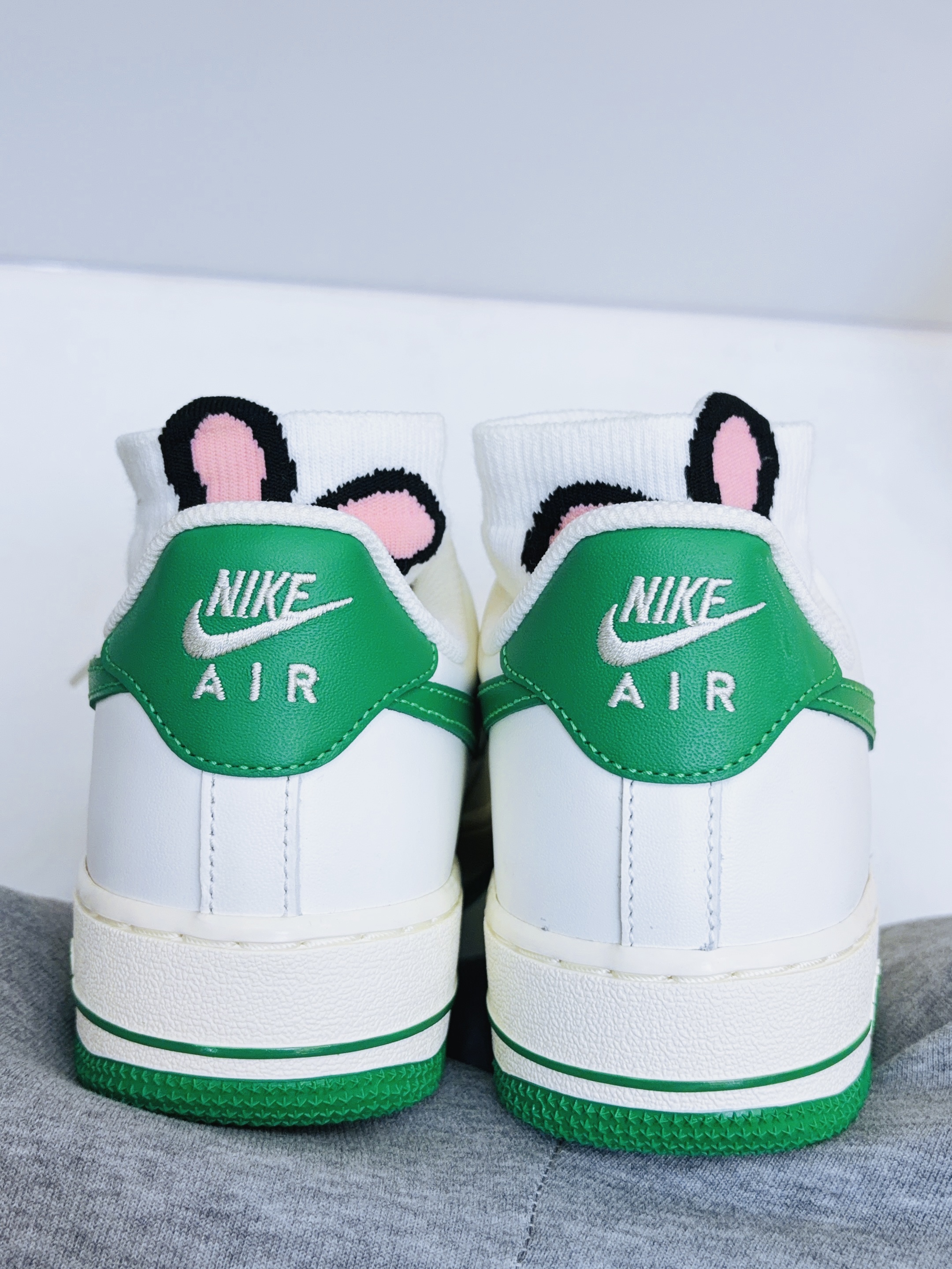 🍋‍🟩🌱AF1青柠绿Nike搭新袜子好好看💚