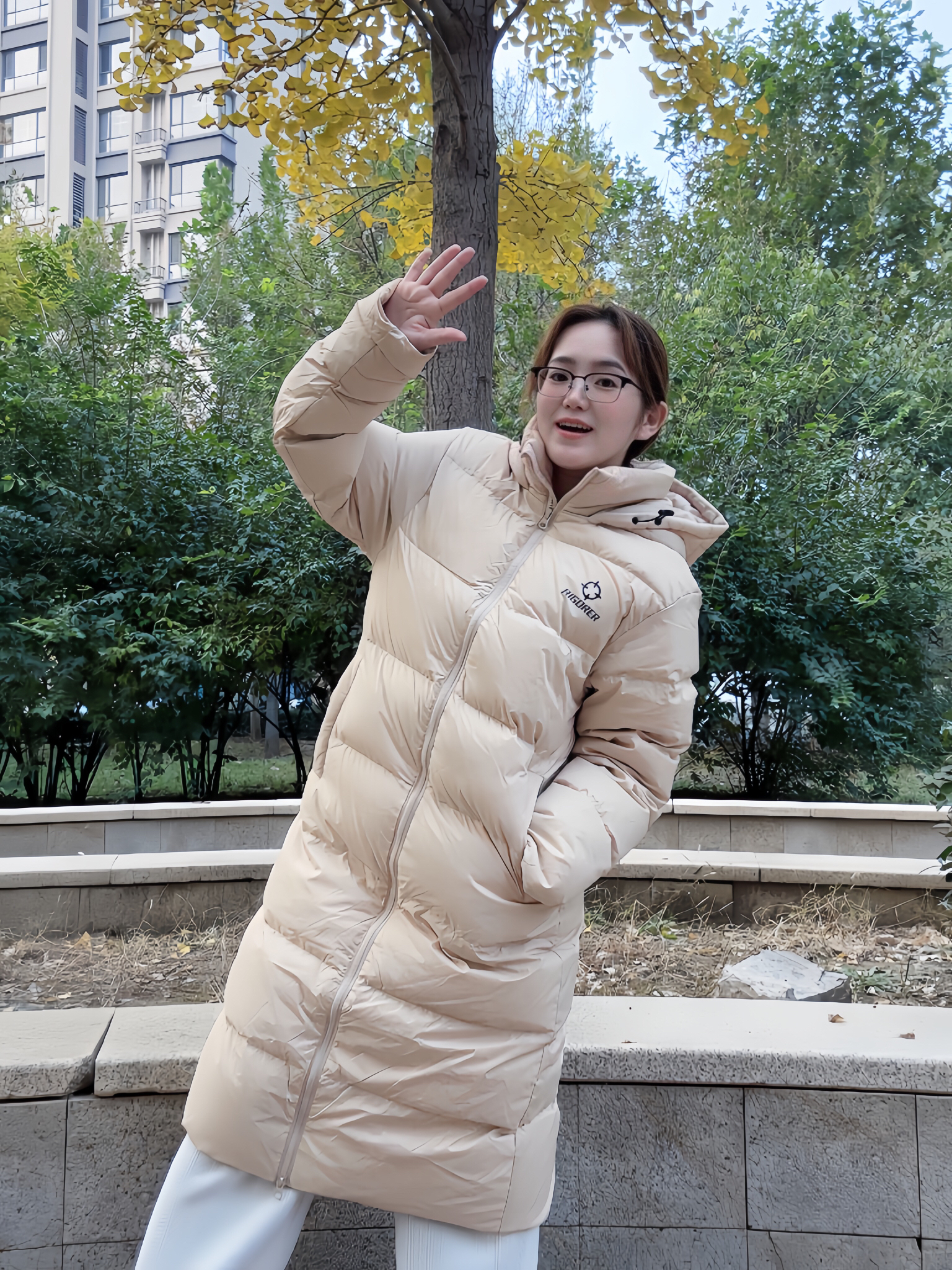 160女孩冬日保暖穿搭❄️｜长款奶杏羽绒服把温暖焊在身上！