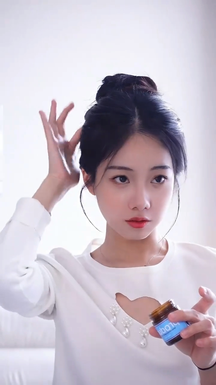 你们催的【中分花苞丸子头】教程来啦❗️气质🆙