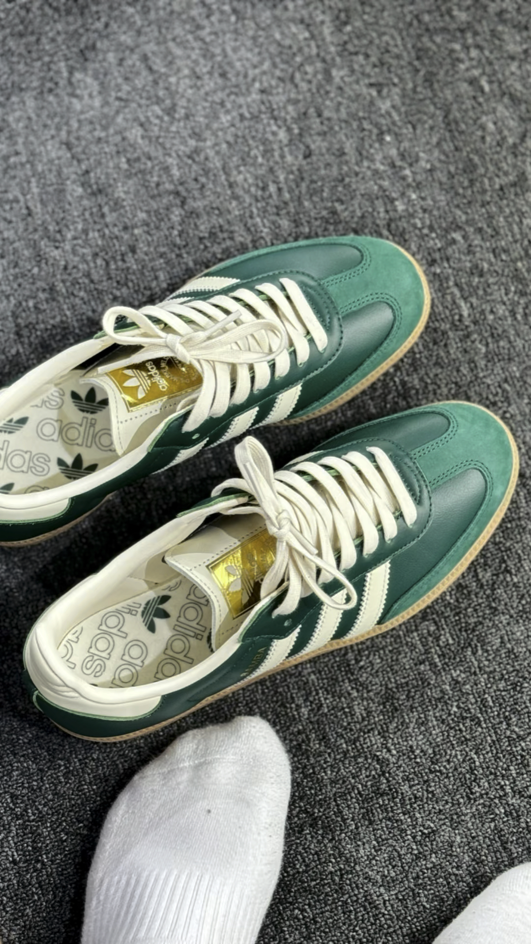 德训鞋我就选小众绿色的👟