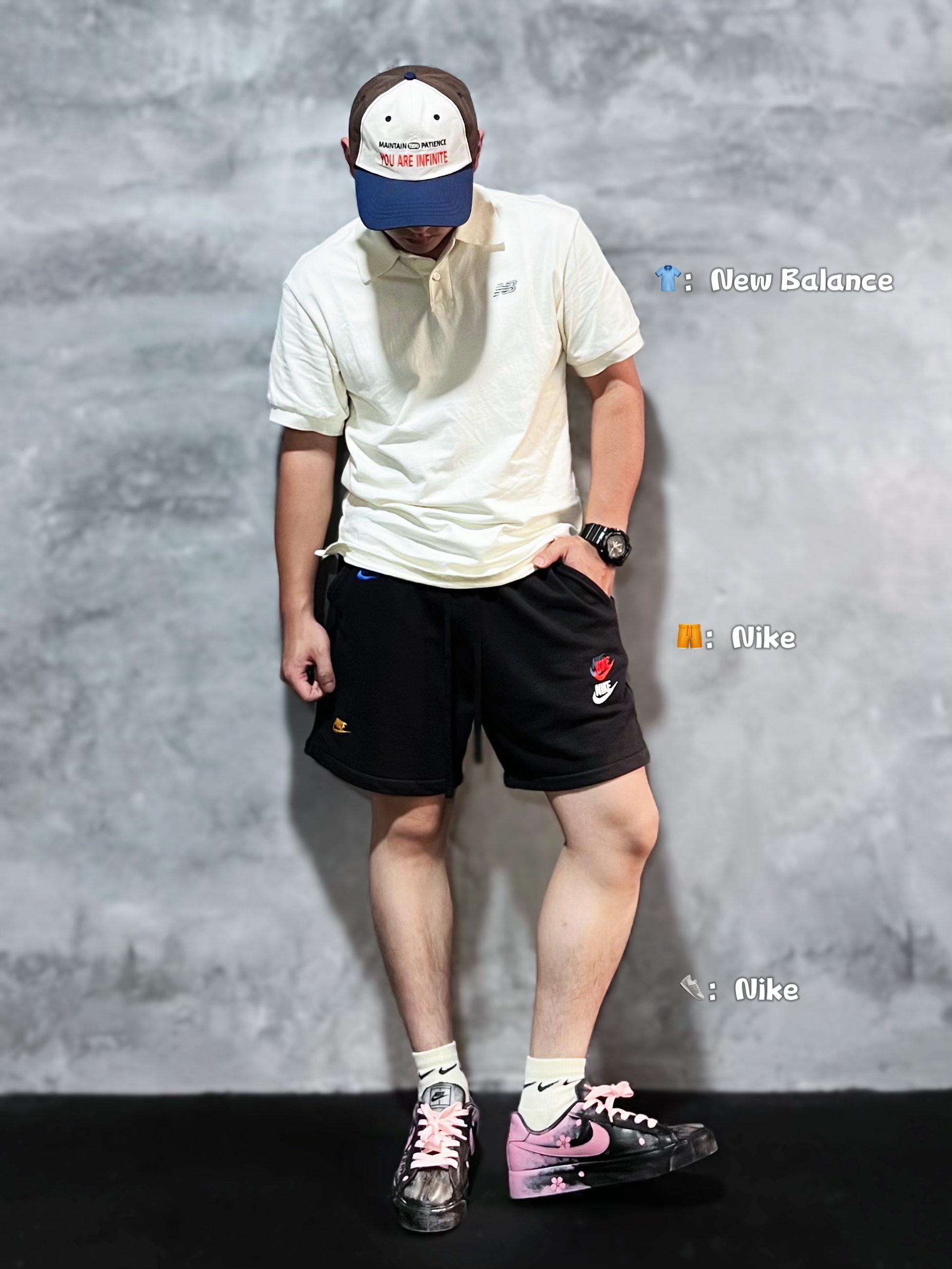 运动穿搭的和谐感并不一定需要同色系