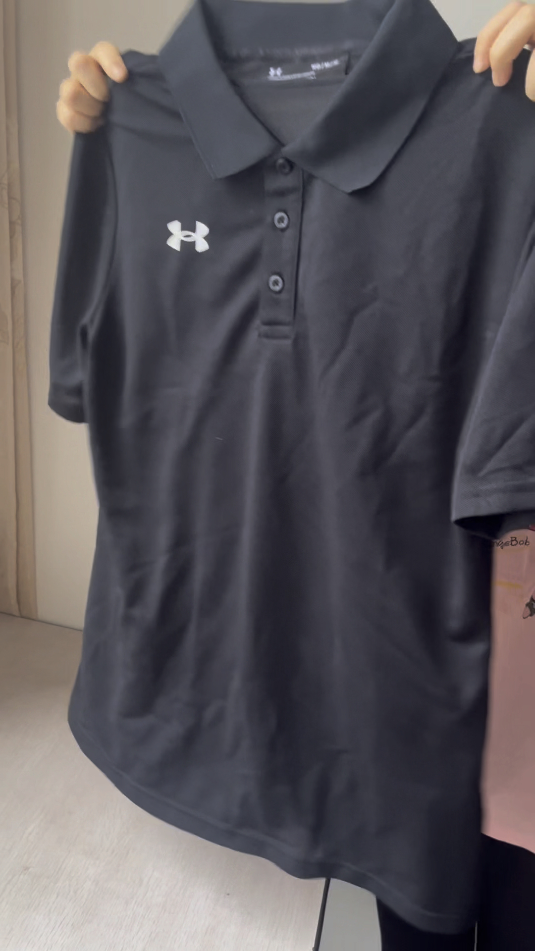 安德玛风很大的休闲polo衫我也入手了😎