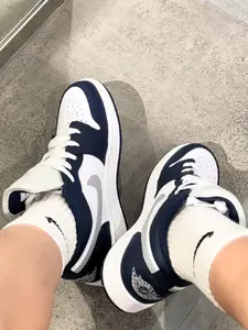 海军白蓝AJ1情侣鞋必备!