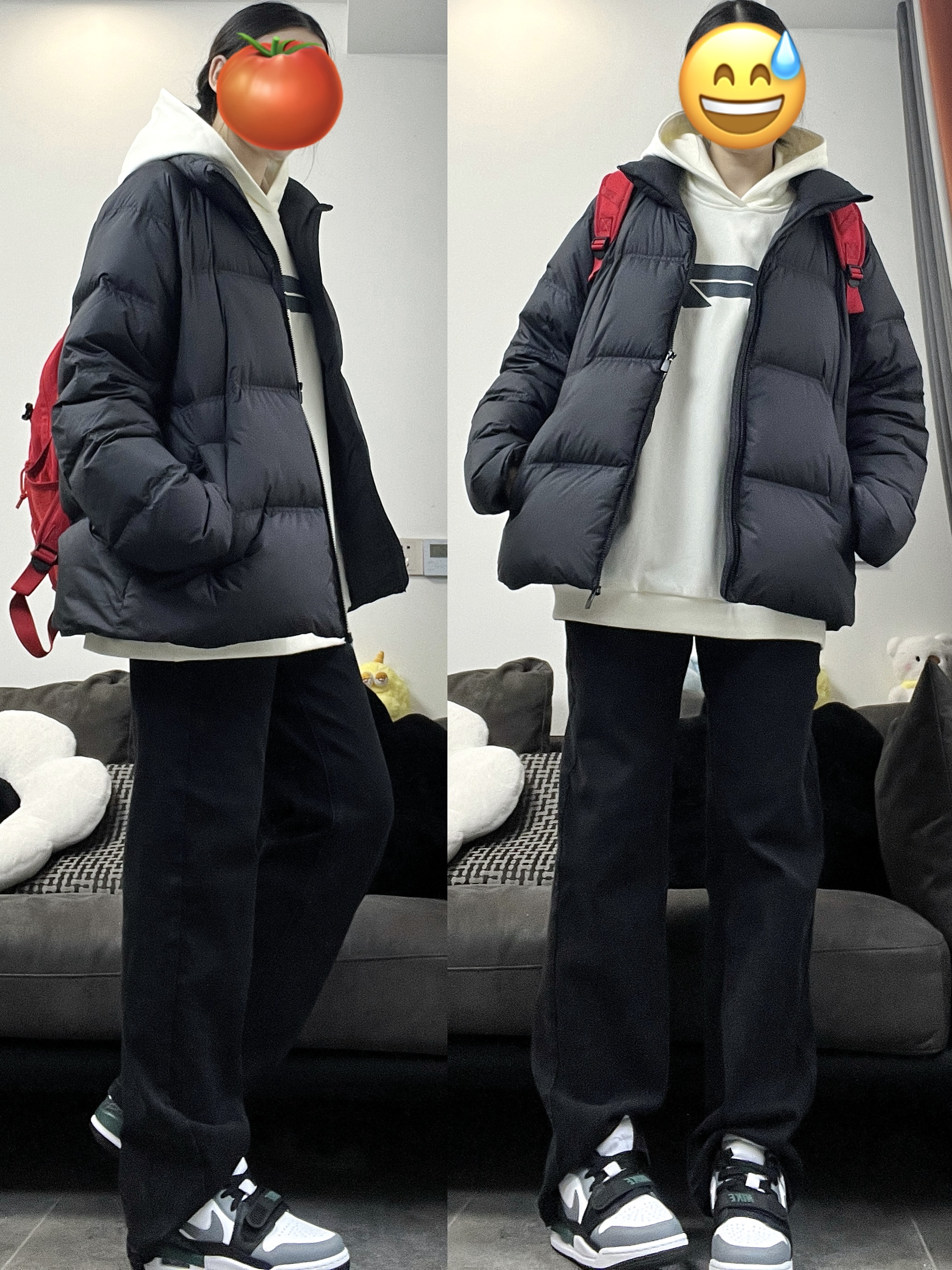 5G入冬❄️黑色轻羽绒服太太好看了！