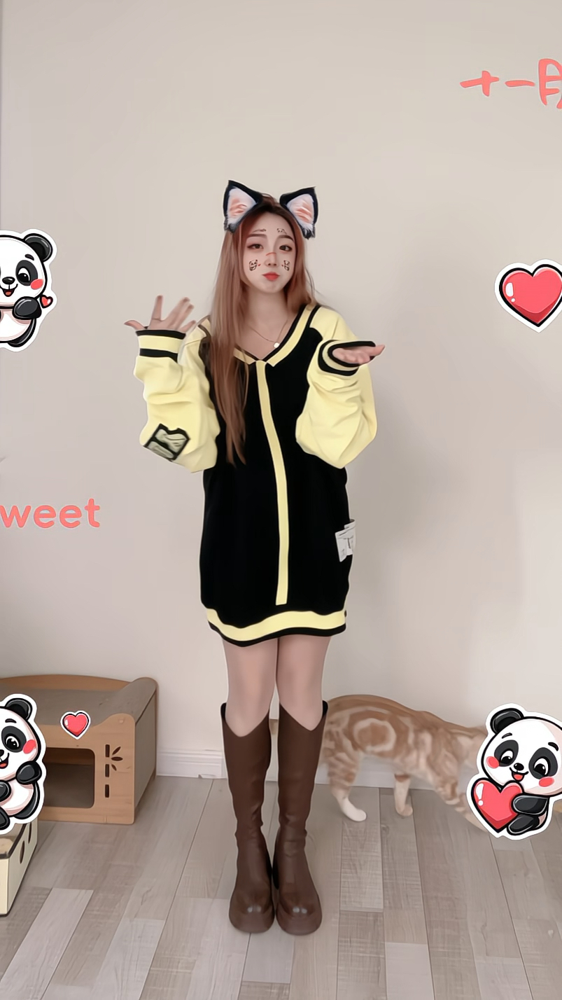 OOTD｜学院风甜妹穿搭 够甜美