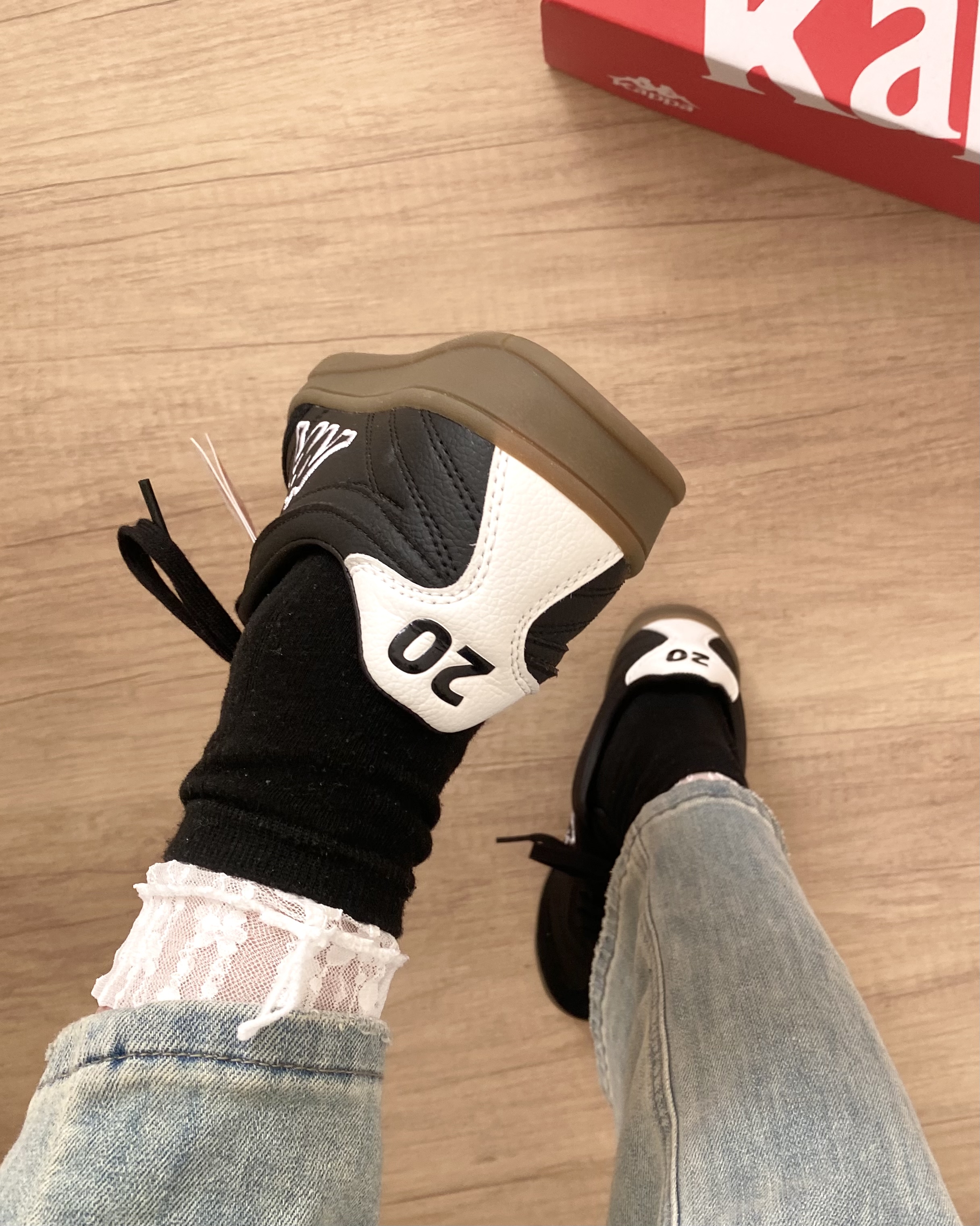 📦开箱 | 黑色kappa德训鞋真的好ins好酷❗️