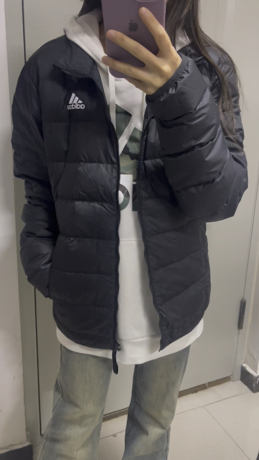 平价百搭阿迪达斯羽绒服！