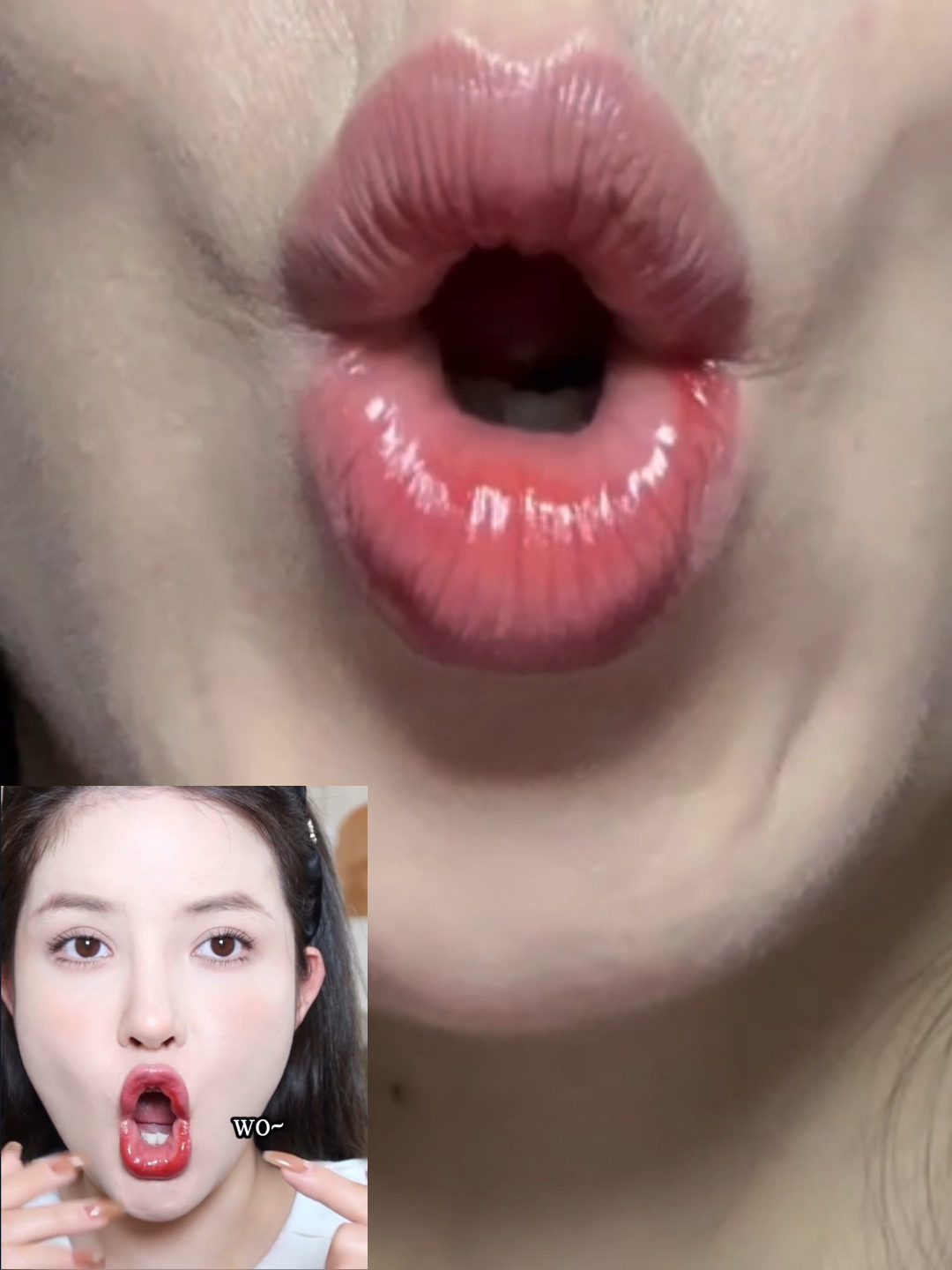 学着博主画的唇妆～你们看成功了吗？？