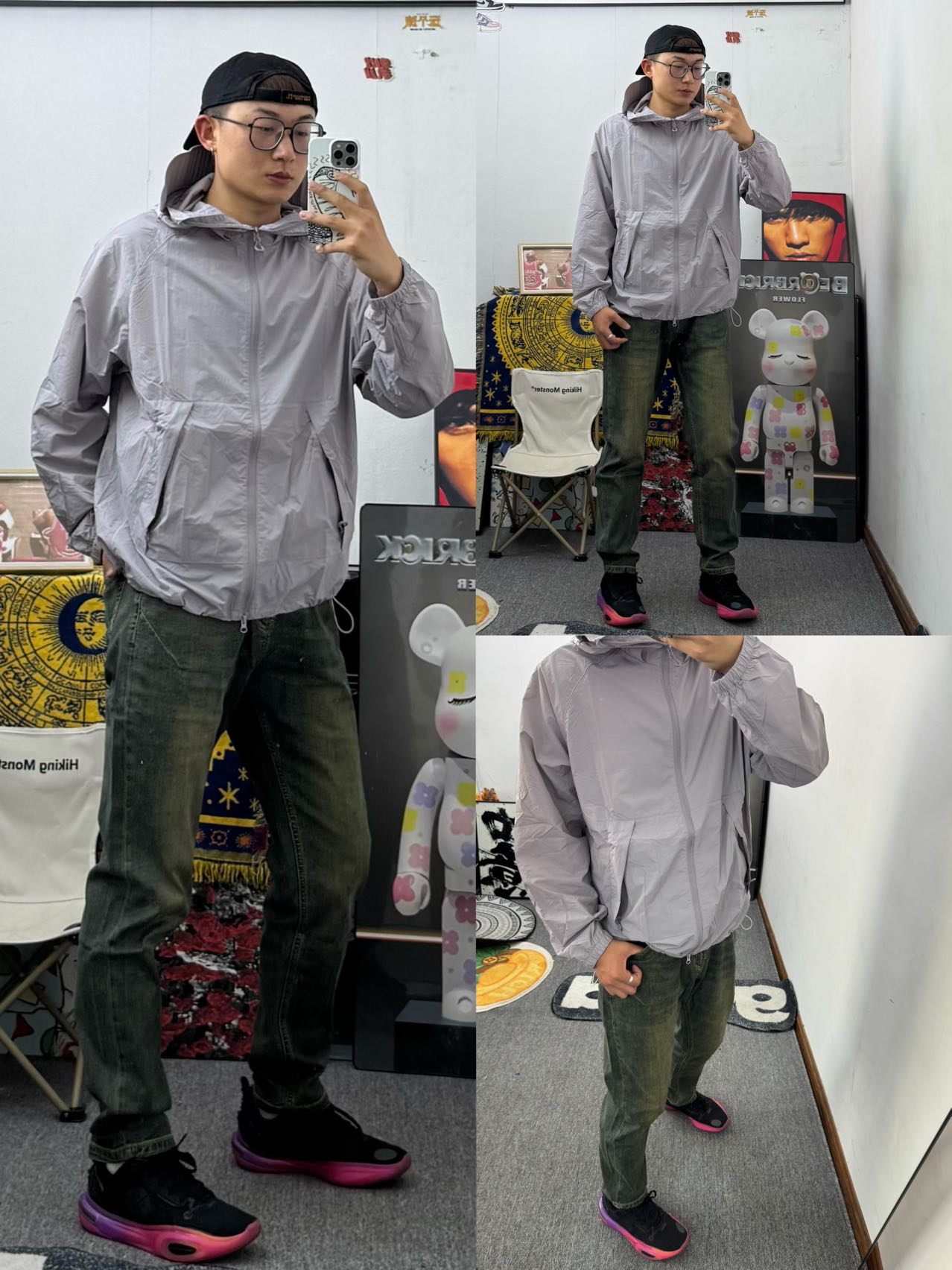 男生夏季搭配 驱蚊防晒+复古牛仔 这套出街被追着问链接🔆
