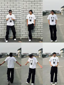 6️⃣个男生万能拍照姿势📷印花小白T挑战博主出片🔆