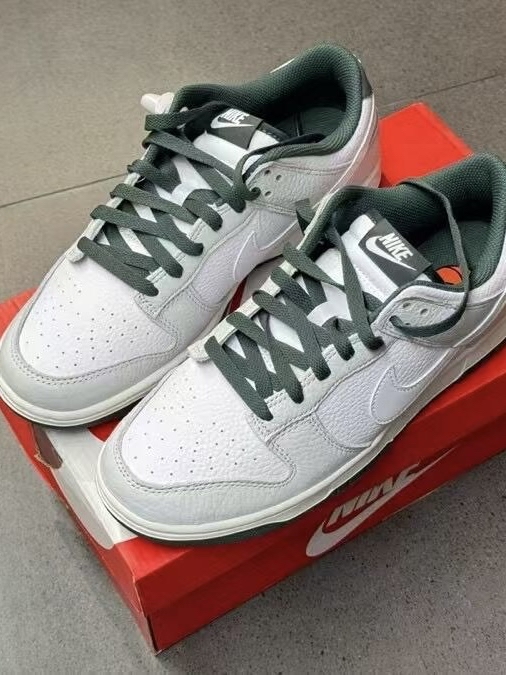 Nike Dunk 白绿配色真的很显白