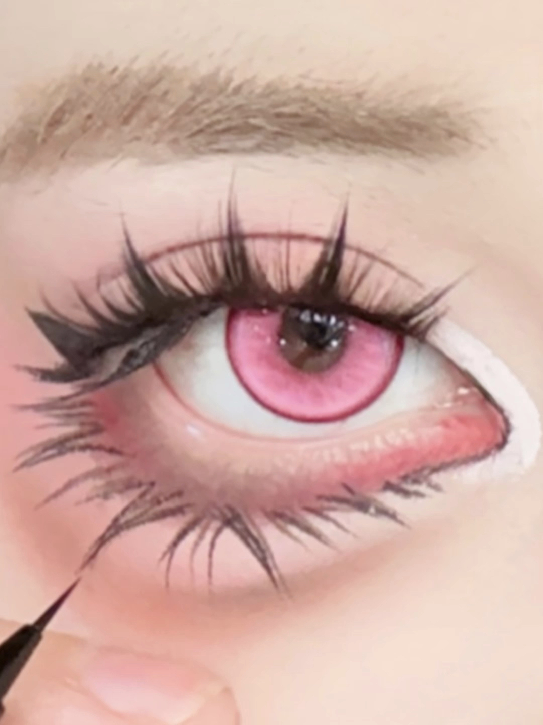 芭比大眼就靠这个假睫毛了～