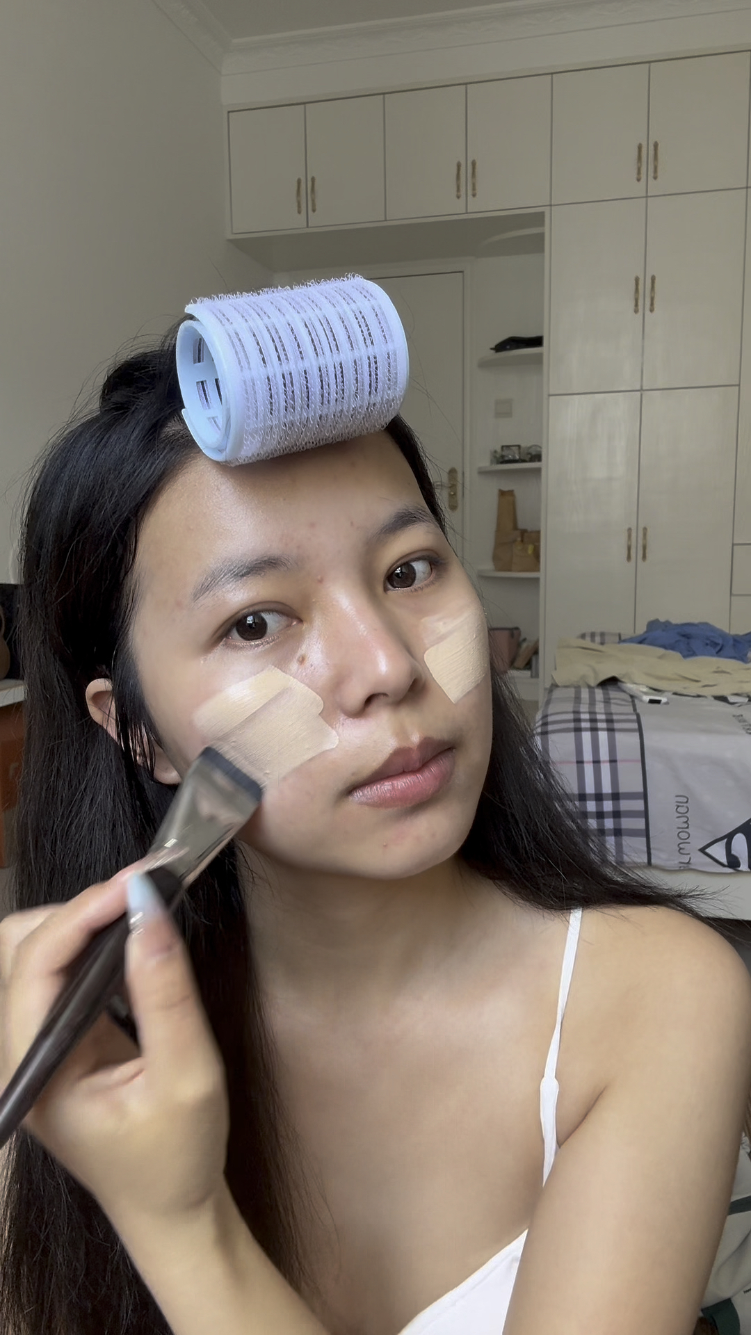 素人女大暑假日常妆
